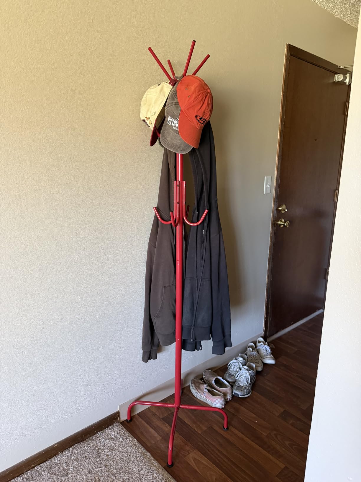 Simple Houseware Standing Coat/Hat Hanger Organizer Rack, 12 Hooks, Bronze | For Entryway, Bedroom, and Hallway customer photo 2