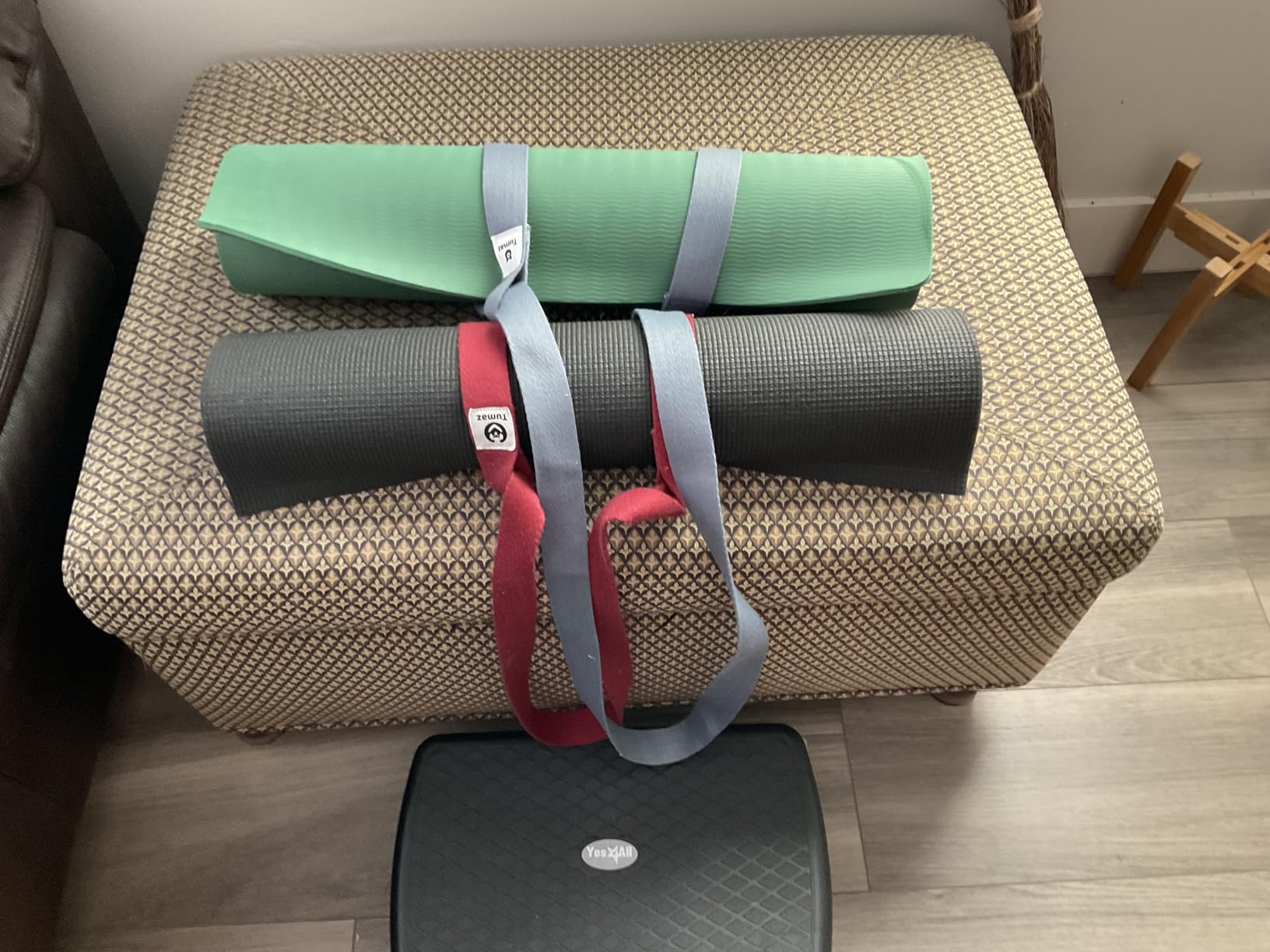 Tumaz Yoga Mat Strap Adjustable Carrier for All Yoga Mats, 2 Sizes | Extra Thick Cotton Blend | Fits Most Yoga Mats | Soft Woven Texture | Comfortable Shoulder Carry customer photo 1