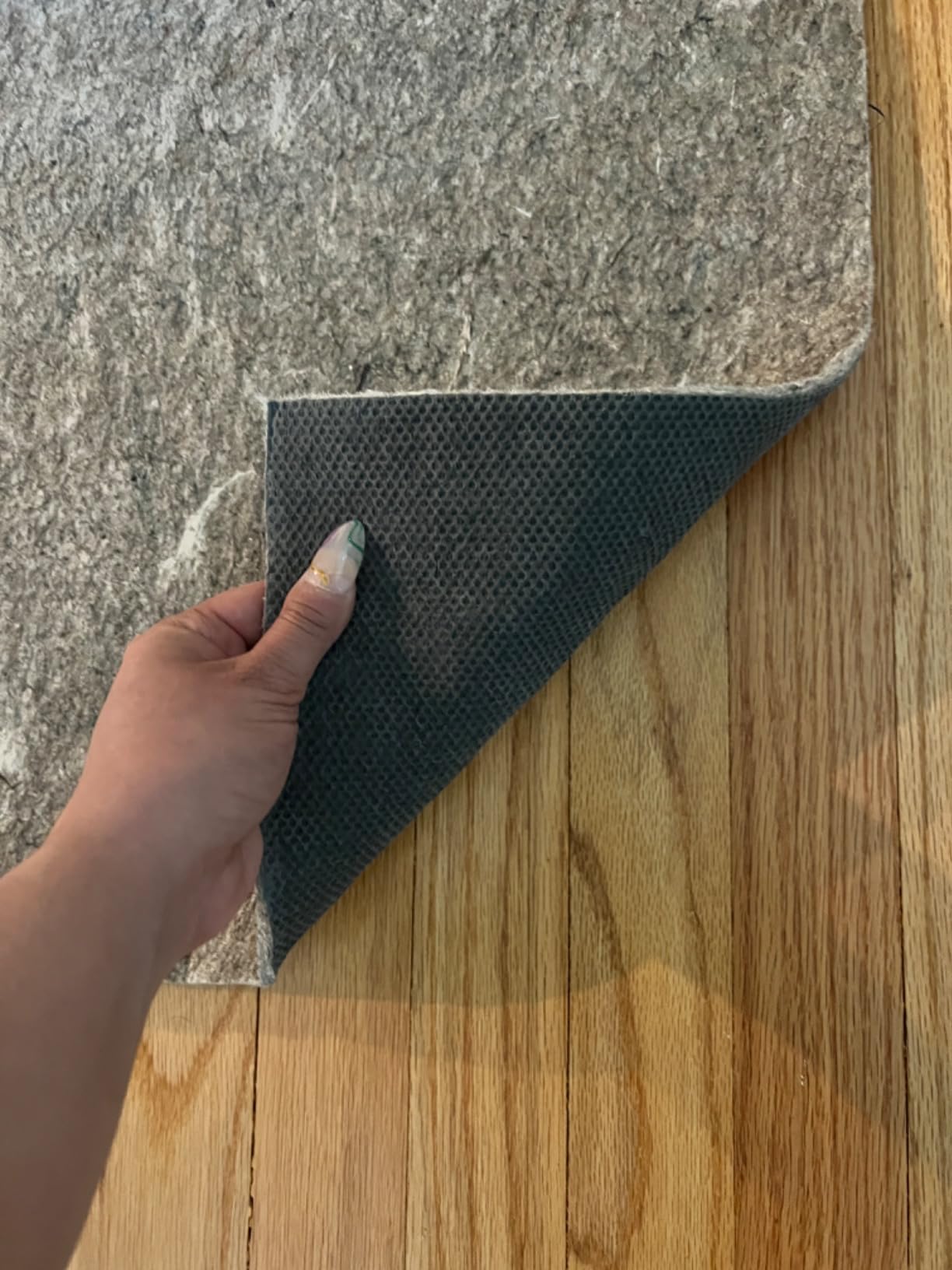 RUGPADUSA, 8'x10', Non-Slip Felt and Rubber Rug Pad (1/4