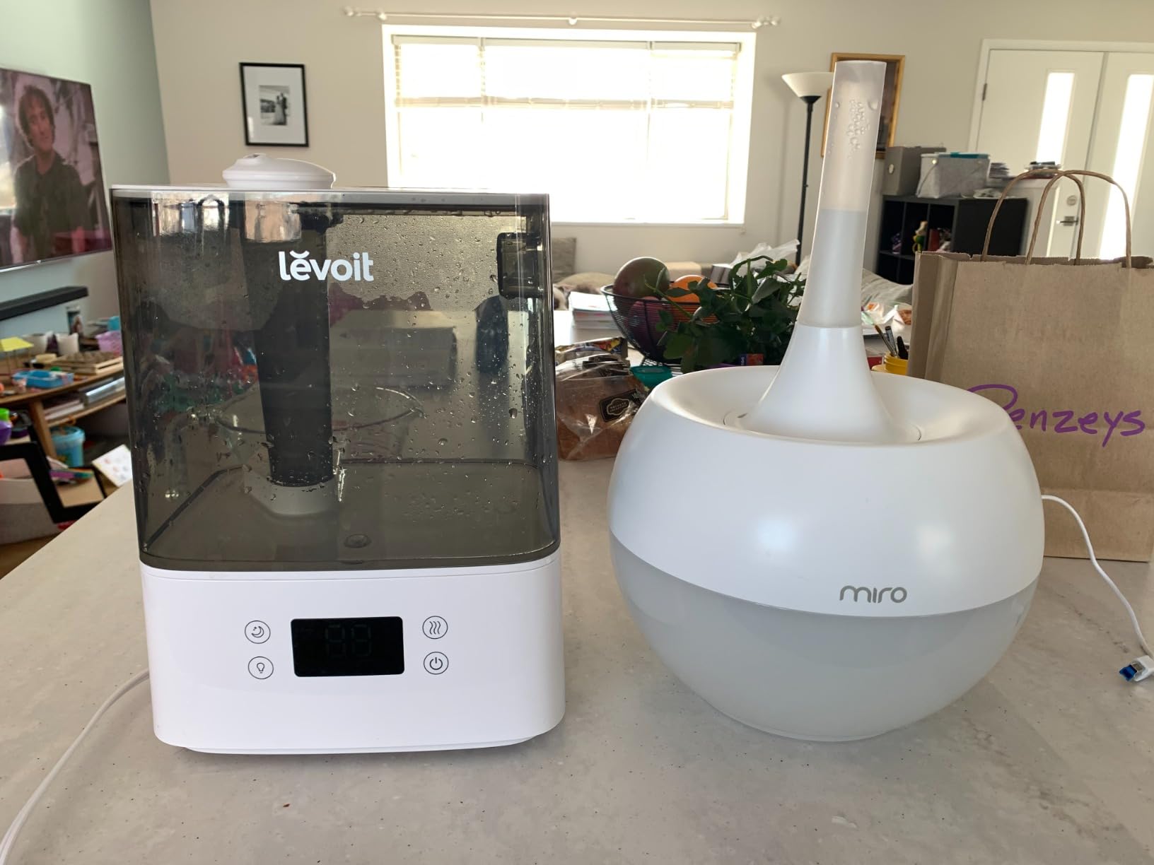 Miro NR08M Completely Washable Modular Sanitary Humidifier, Large room, Easy to Clean, Easy to Use, Luma Touch - Premium Cool-Mist Humidifier. Touch Control Colorful LEDs, Powerful humidification customer photo 1