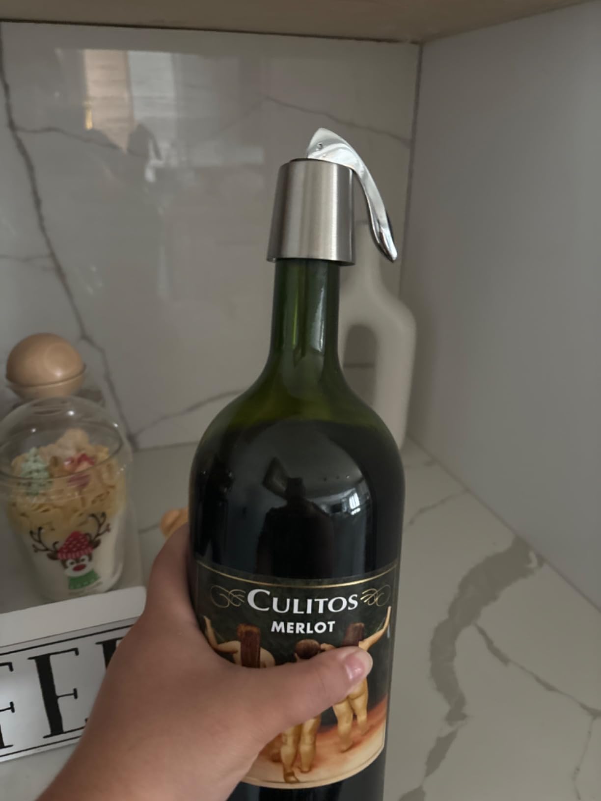 2-Pack Wine Stoppers, Airtight Seals to Keep Wine Fresh, Easy Press-to-Seal | Leakproof for horizontal storage, Expanding silicone seal, Reusable, Sleek stainless steel design, Ideal gift for wine lovers customer photo 1
