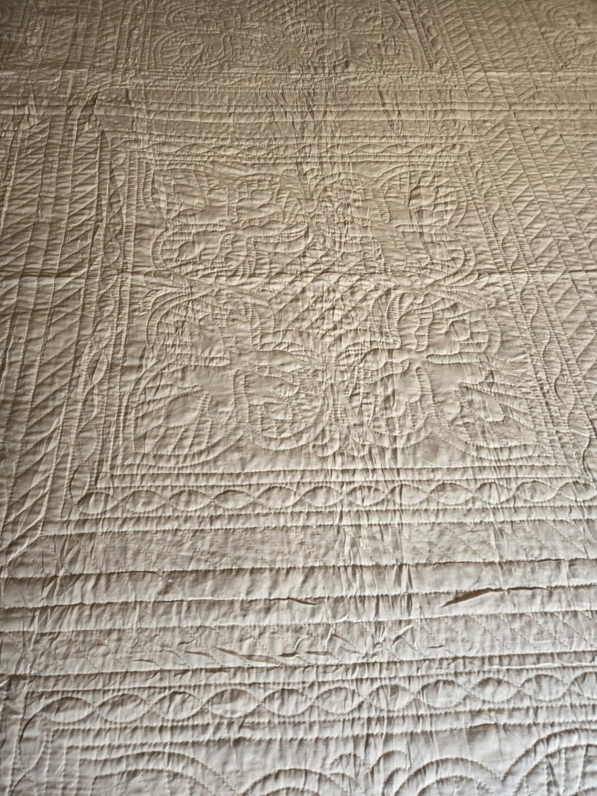 Madison Park Cottage Damask Coverlet Set, 3 PC Full/Queen Quilt Set | Scallop Edge, All Season Oversized Bedding with Pre-washed Cotton-Filled Quilt, Shams, Blush customer photo 2