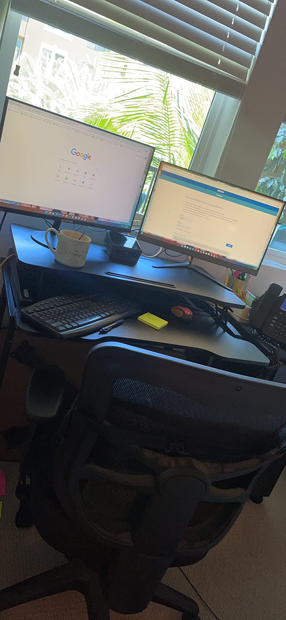 FITUEYES Height Adjustable Standing Desk 32