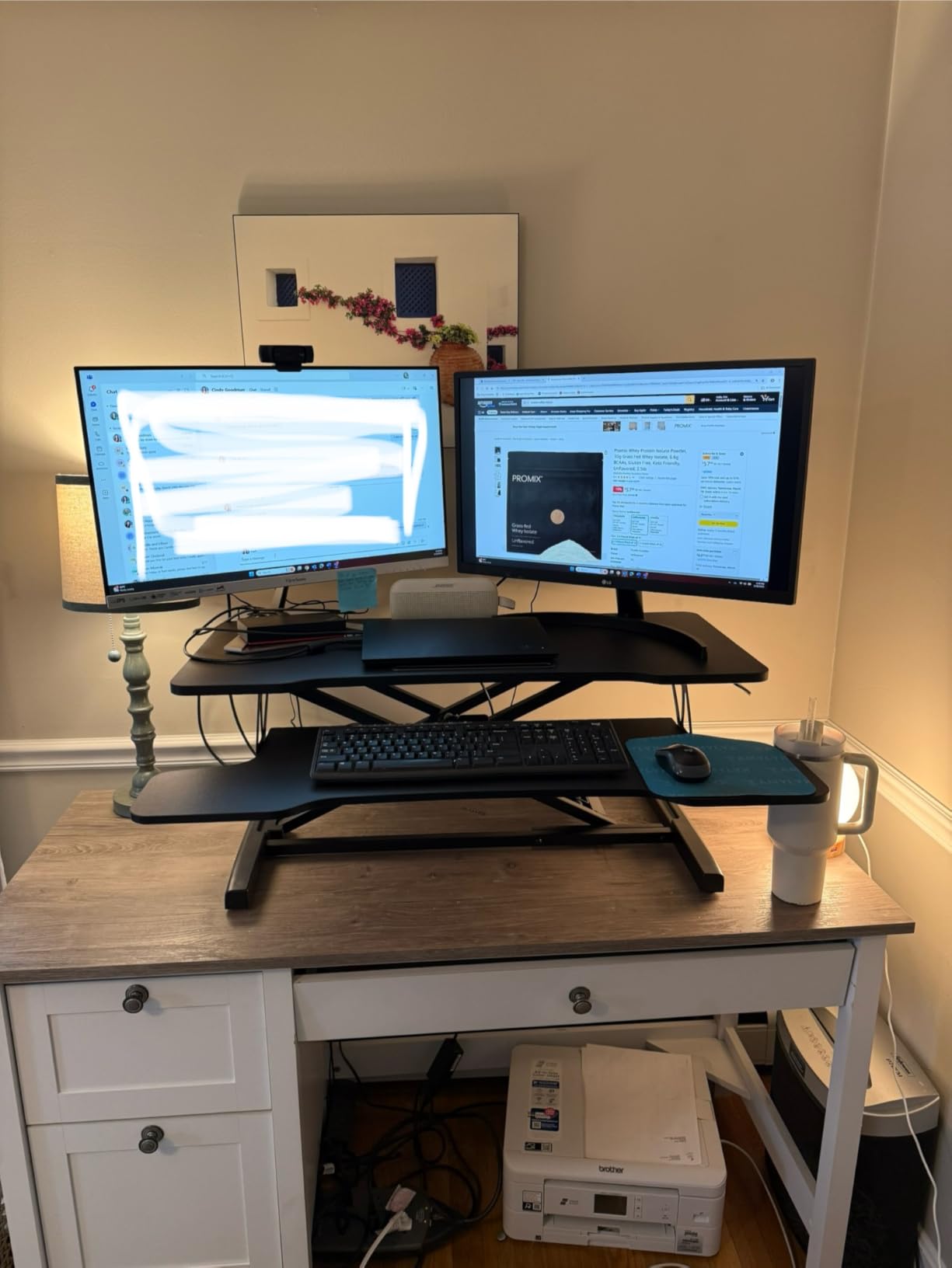 FITUEYES Height Adjustable Standing Desk 36