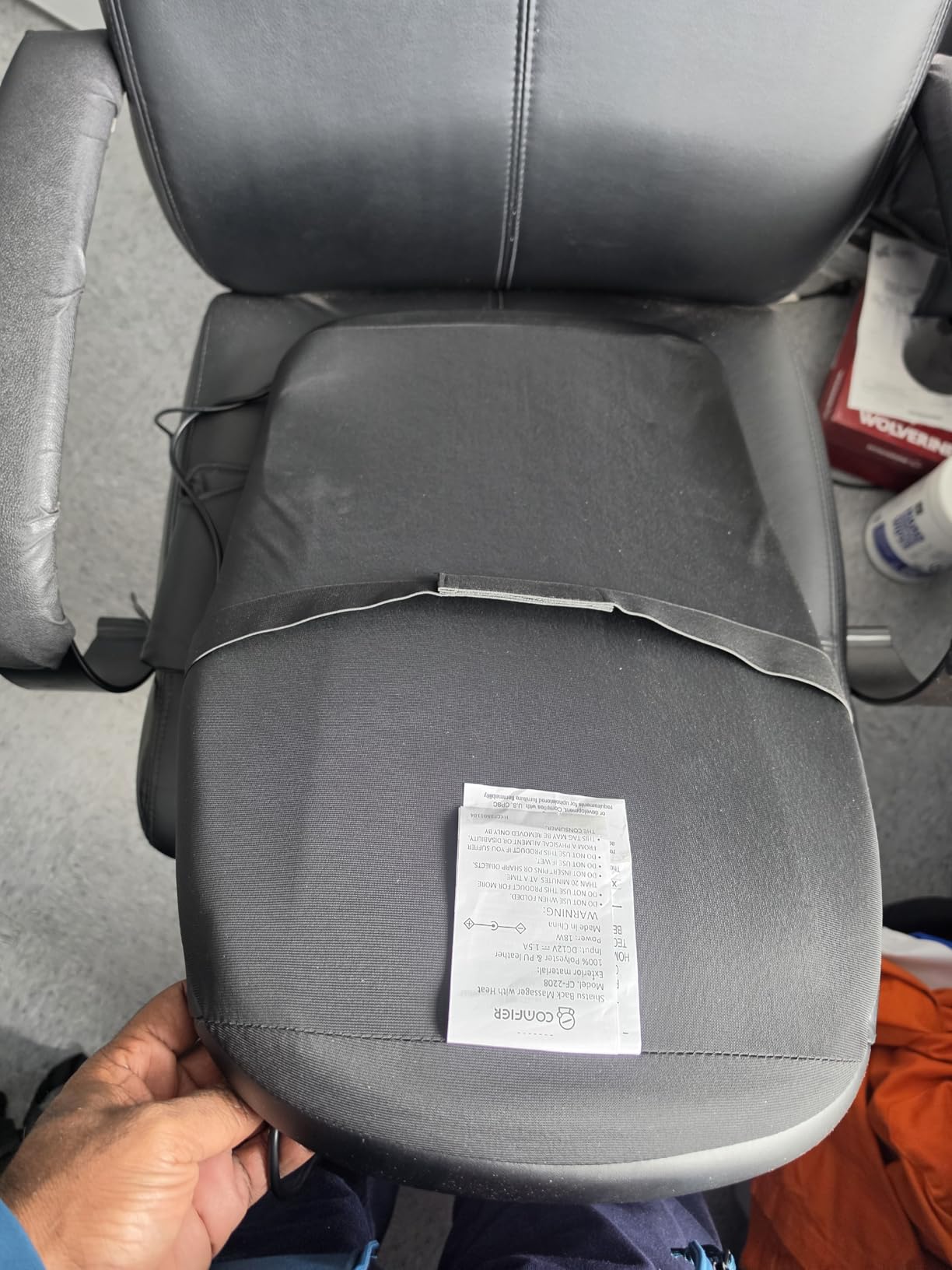 COMFIER Shiatsu Back Massager with Heat, Deep Tissue Kneading Chair Massager Pad, Massage Chair Pad for Full Back, Massage Seat Cushion for Back Pain Relief customer photo 1
