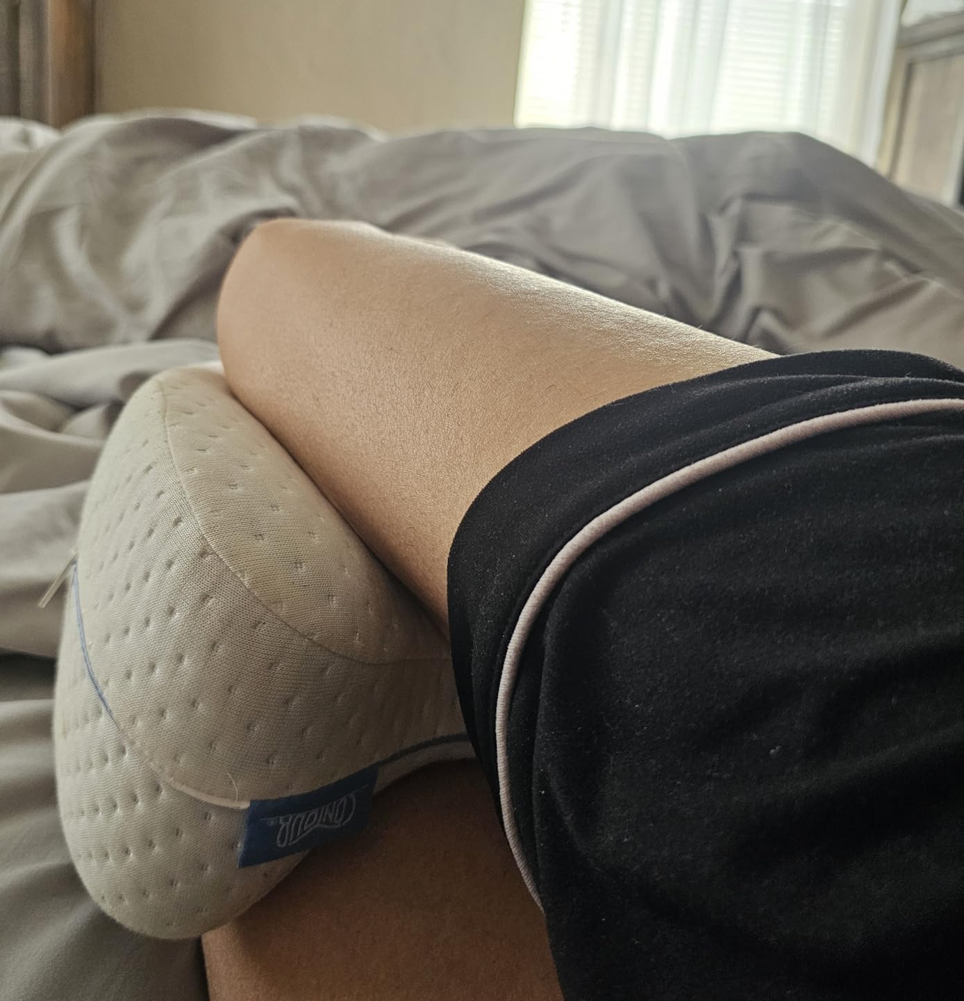 Contour Legacy Leg & Knee Foam Support Pillow for Side Sleepers Soothing Relief for Back, Hips, Knees, Joints, Nerves & Muscles customer photo 1