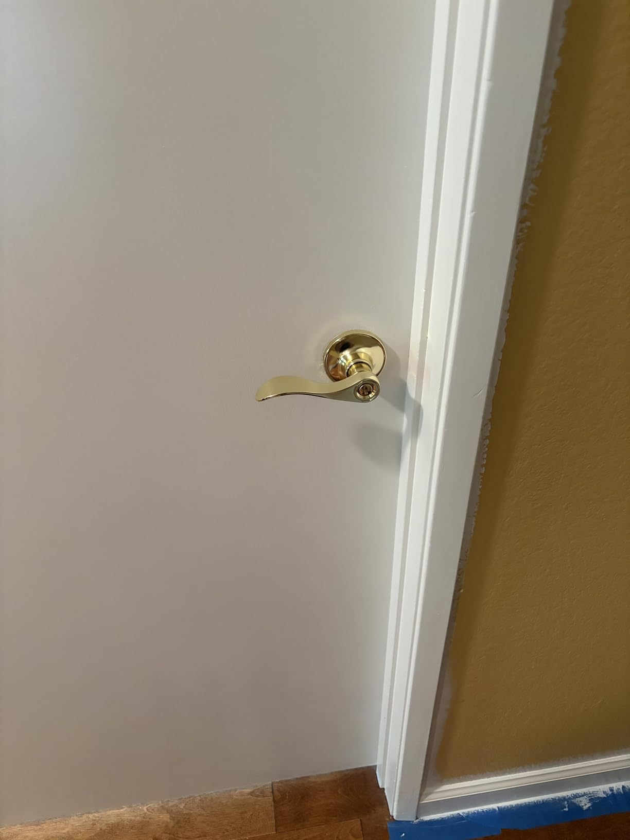 Gobrico 6 Pack Privacy Locksets Interior Door Levers/Handles for Bedroom Bath, Wave Levers, Right Left Handed Door Knobs, Satin Nickel Finished customer photo 1