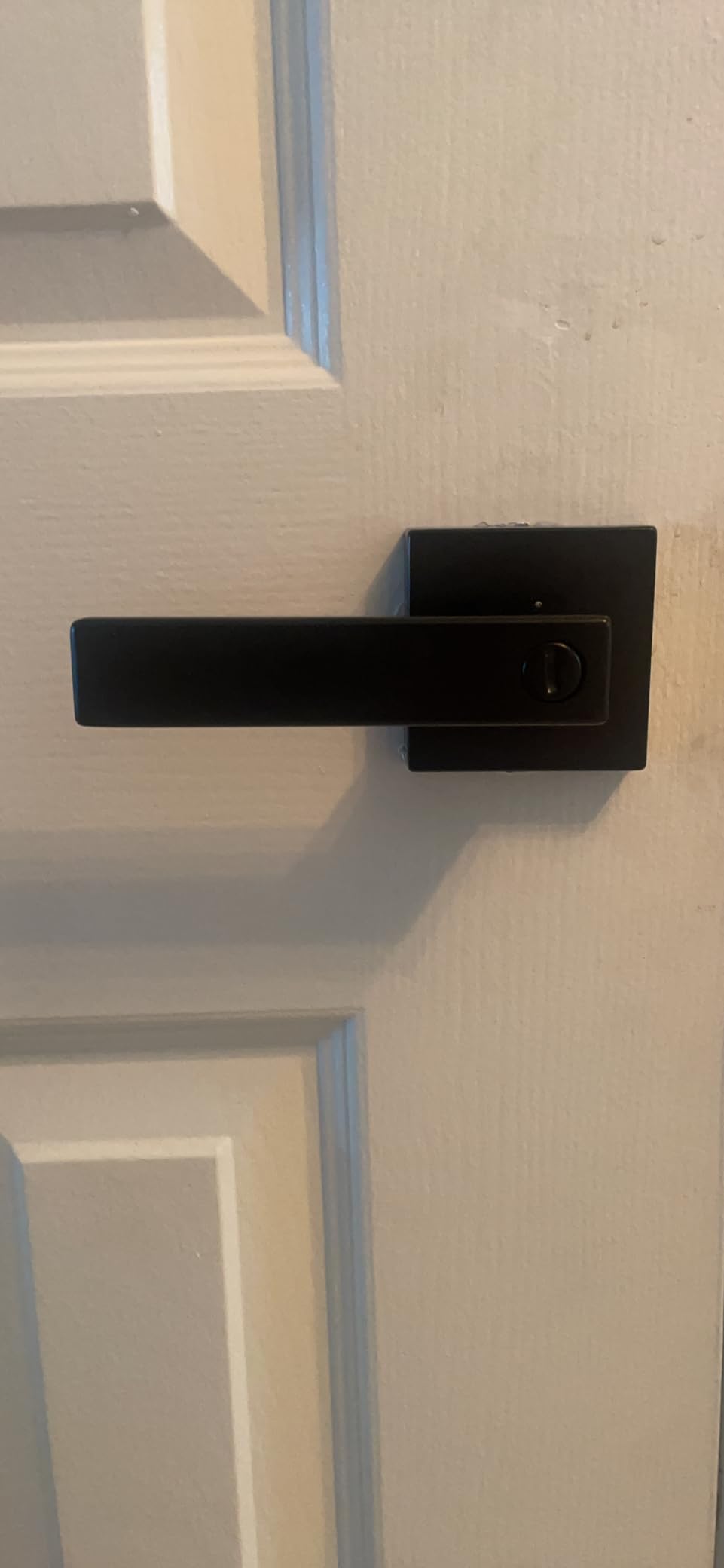 Probrico 10 Pack| Matte Black Door Handles Privacy Door Levers, Heavy Duty Bed and Bath Door Locks Interior Keyless Locksets, Reversible Flat Levers with Square Rosette customer photo 1