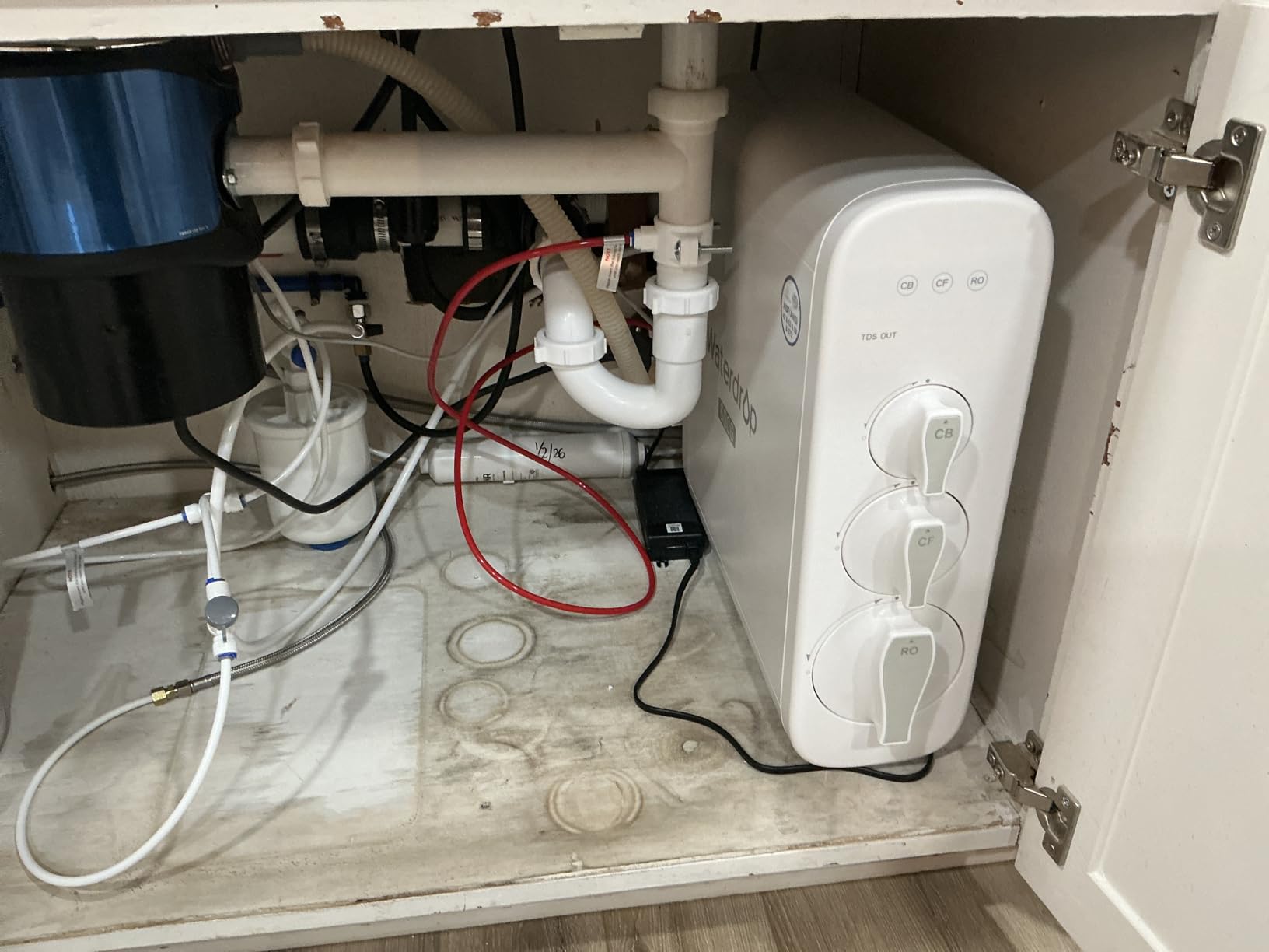 Waterdrop G3P600 Reverse Osmosis System, 600 GPD Tankless RO Water Filter | NSF/ANSI 42, 53, 58 & 372 Certified, 8-Stage RO Water Filtration System, 2:1 Pure to Drain, Smart LED Faucet, Reduce PFAS customer photo 2