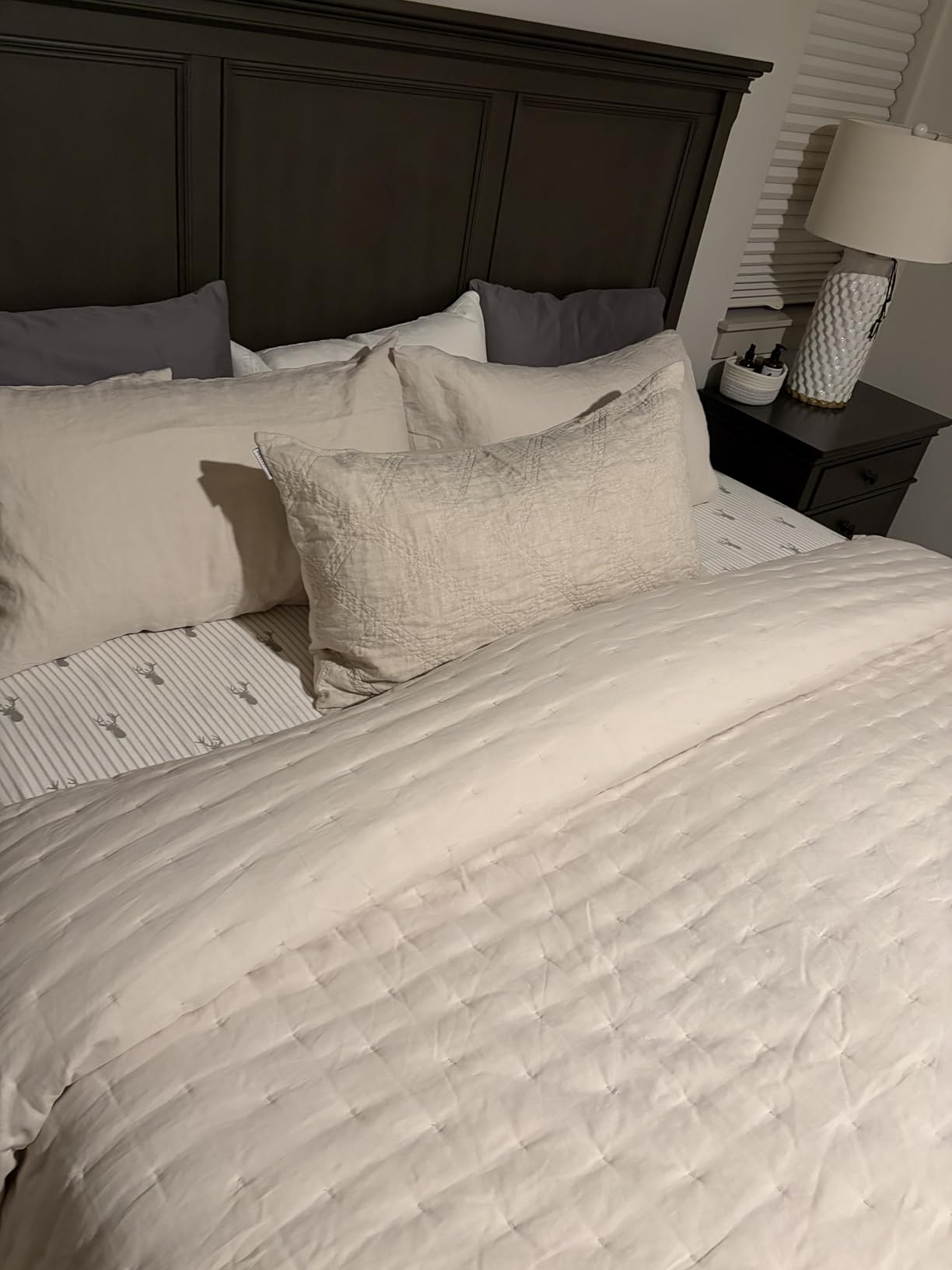 Eddie Bauer - Flannel Sheets Queen Size, Anti-Pilling & Wrinkle Resistant Cotton, Touchably Soft for All-Season Comfort - Bed Sheets with Matching Pillowcases & Fitted Sheet (Deer Hollow Green) customer photo 1