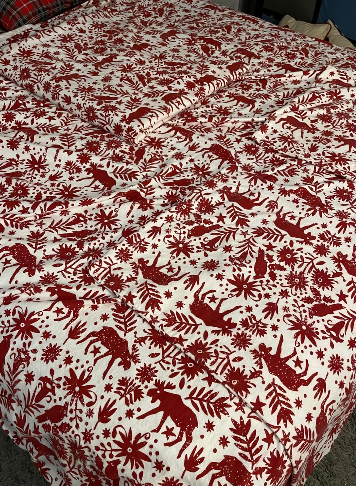 Eddie Bauer - Flannel Sheets Queen Size, Anti-Pilling & Wrinkle Resistant Cotton, Touchably Soft for All-Season Comfort - Bed Sheets with Matching Pillowcases & Fitted Sheet (Deer Hollow Green) customer photo 2
