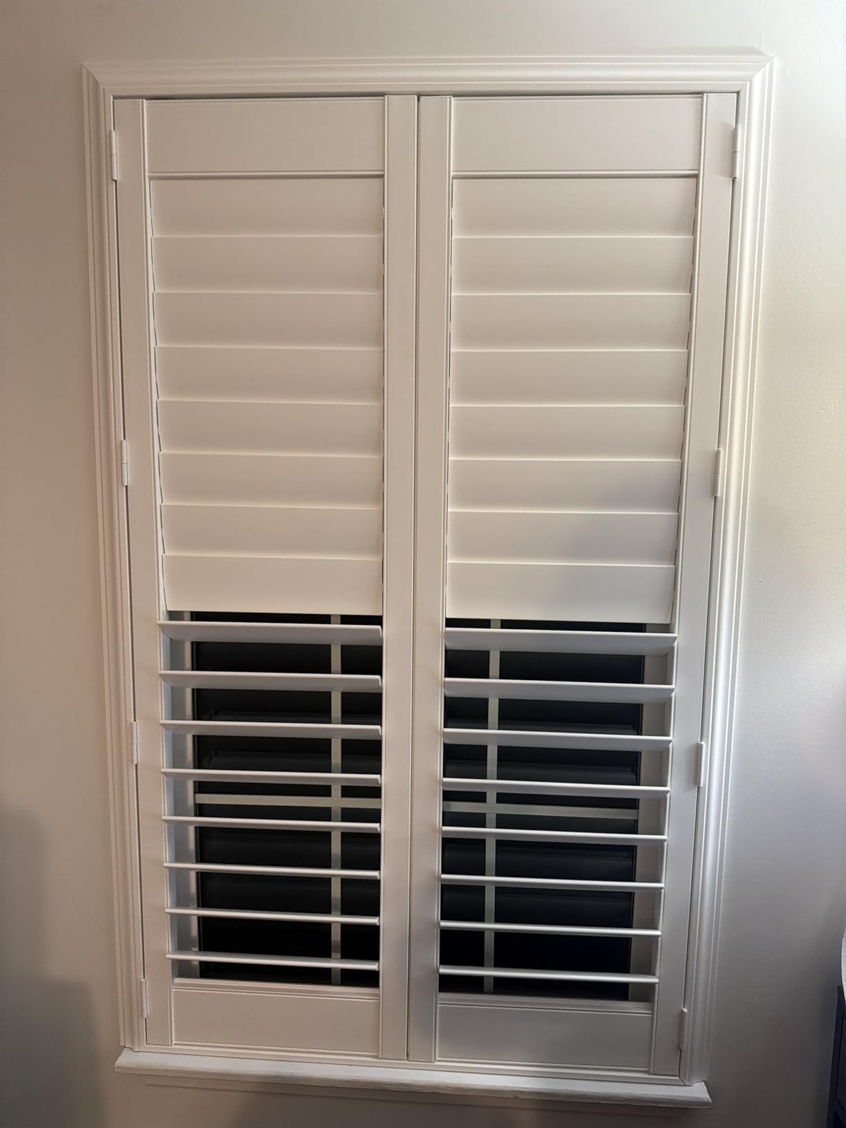Suncraft Shutters -Plantation Shutters -Custom Made Window Blinds - No Front Tilt Rod - Easy DIY Installation - Interior Plantation Shutters -Privacy Blinds for Kitchen, Bath, Bedroom customer photo 2