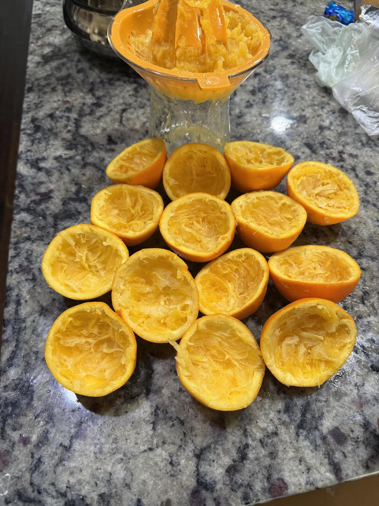 OXO Good Grips 2-in-1 Citrus Juicer - Orange & Yellow | 1.5 Cup Capcity, Juice Small & Large Fruits, Built-In Strainer, Ideal for Lemons, Limes and Oranges, Dishwasher Safe customer photo 2