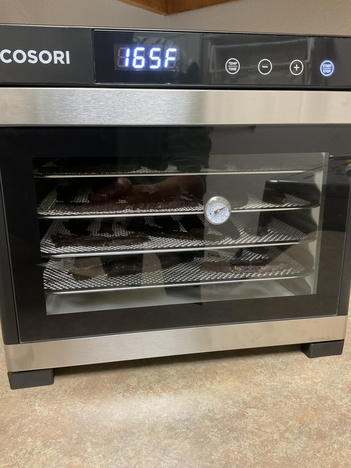 Cosori Food Dehydrator, Bigger Than 7 Trays with Large 6.5 ft² Drying Space | 95-165°F Precision Control, 600W Faster Drying, Horizontal Airflow, Quiet Operation under 48 dB, 48H Timer, Stainless Steel customer photo 2
