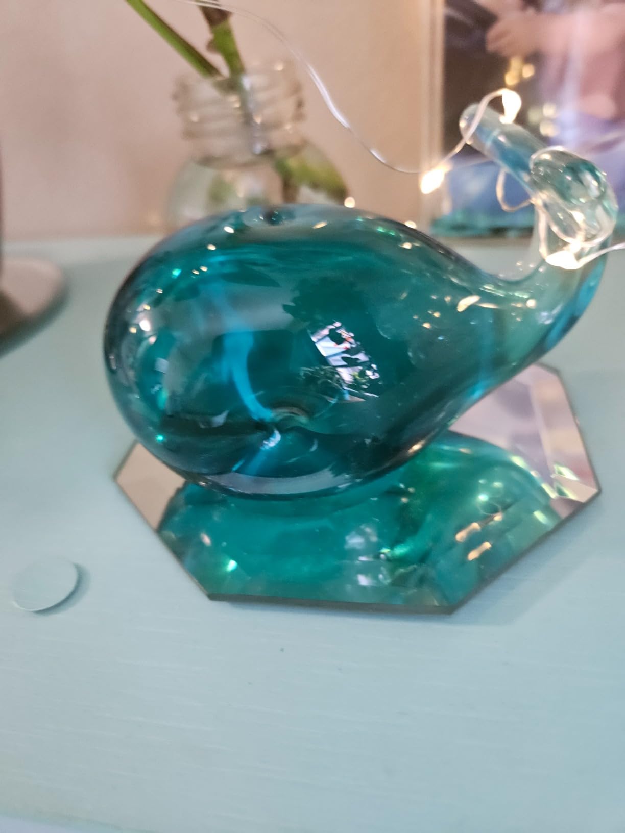 Crystalsuncatcher HDCRYSTALGIFTS 2.5 inch Blown Glass Tropical Fish Figurine Aquarium Ornament customer photo 1