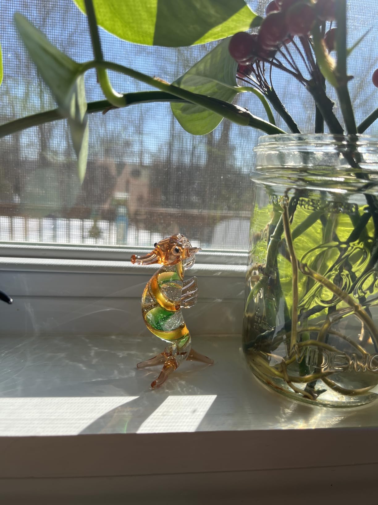 Crystalsuncatcher HDCRYSTALGIFTS 2.5 inch Blown Glass Tropical Fish Figurine Aquarium Ornament customer photo 2