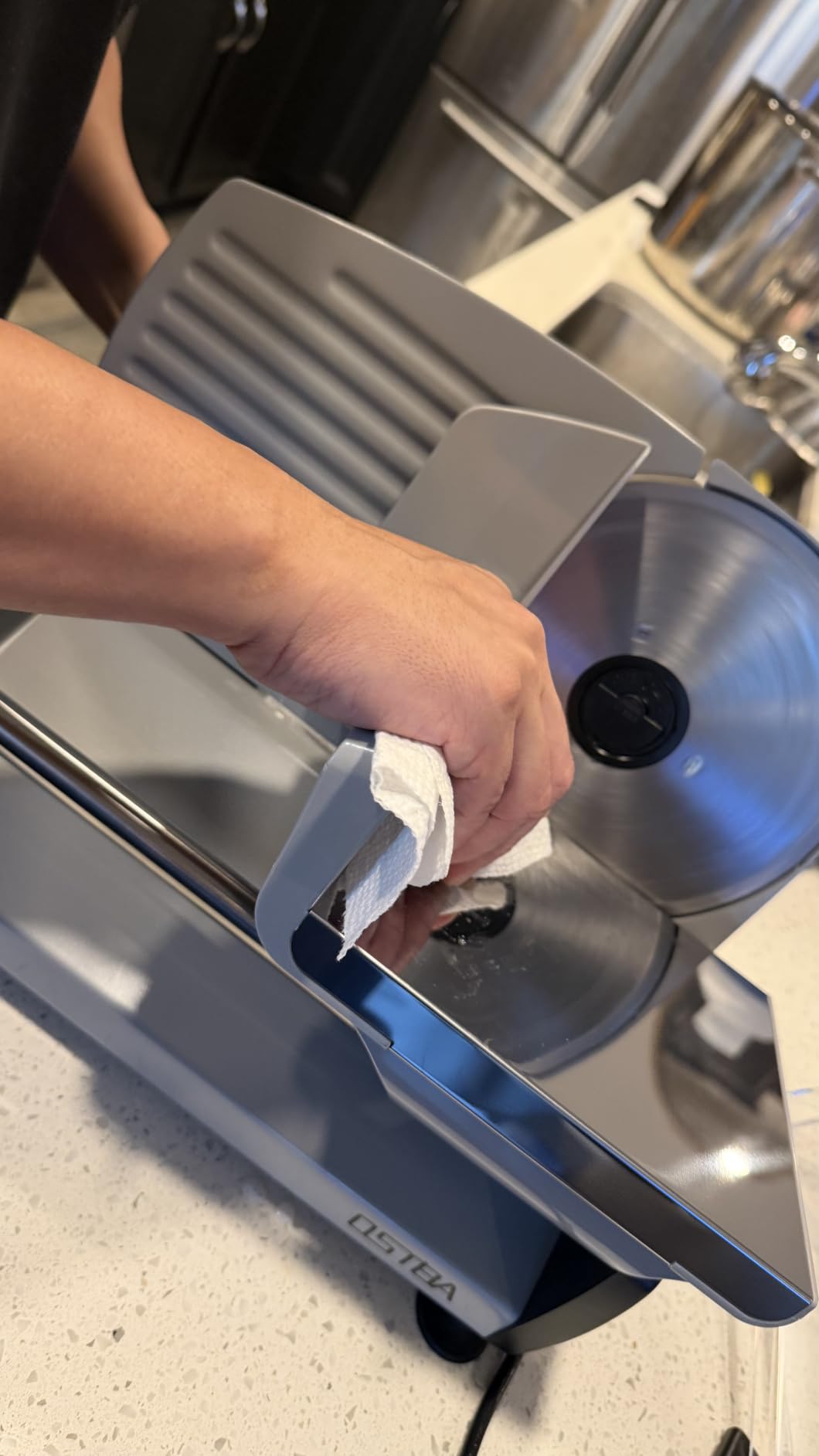 OSTBA Electric Meat Slicer with 7.5