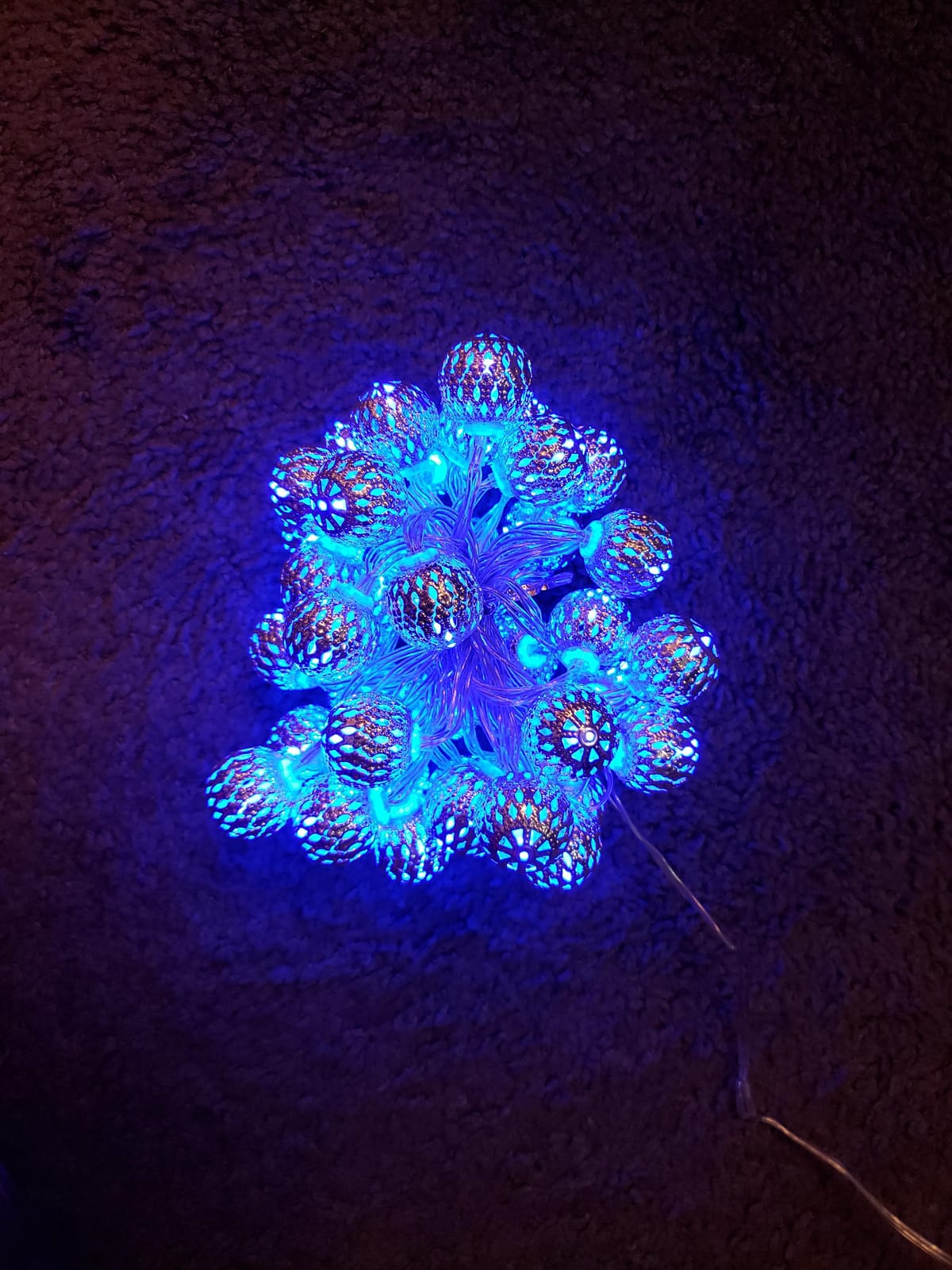 OMIKA 24 Colors Changing Globe String Light for Diwali Decor, 13ft 40 Silver Metal Balls LED Fairy Lights customer photo 2