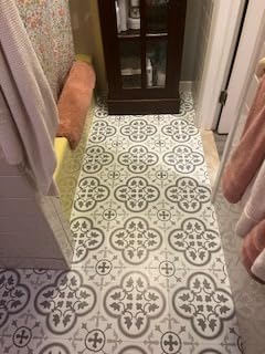 FloorPops FP2953 Remy Peel & Stick Floor Tiles, Grey customer photo 1