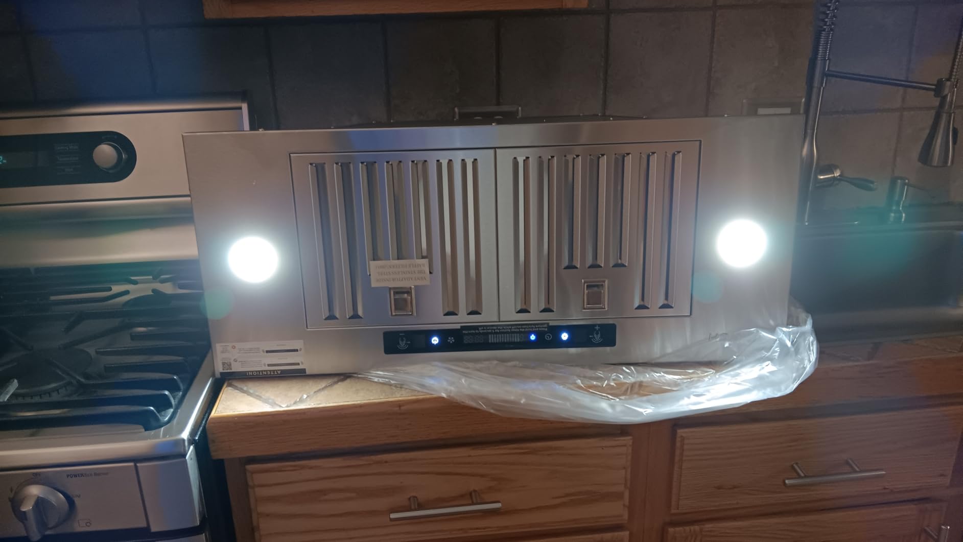 IKTCH 30 inch Insert Range Hood 900 CFM, Ducted/Ductless Vent Hood | Stainless Steel Built-in Kitchen Vent Hood with 4 Speed Gesture Sensing & Touch Control Panel customer photo 2