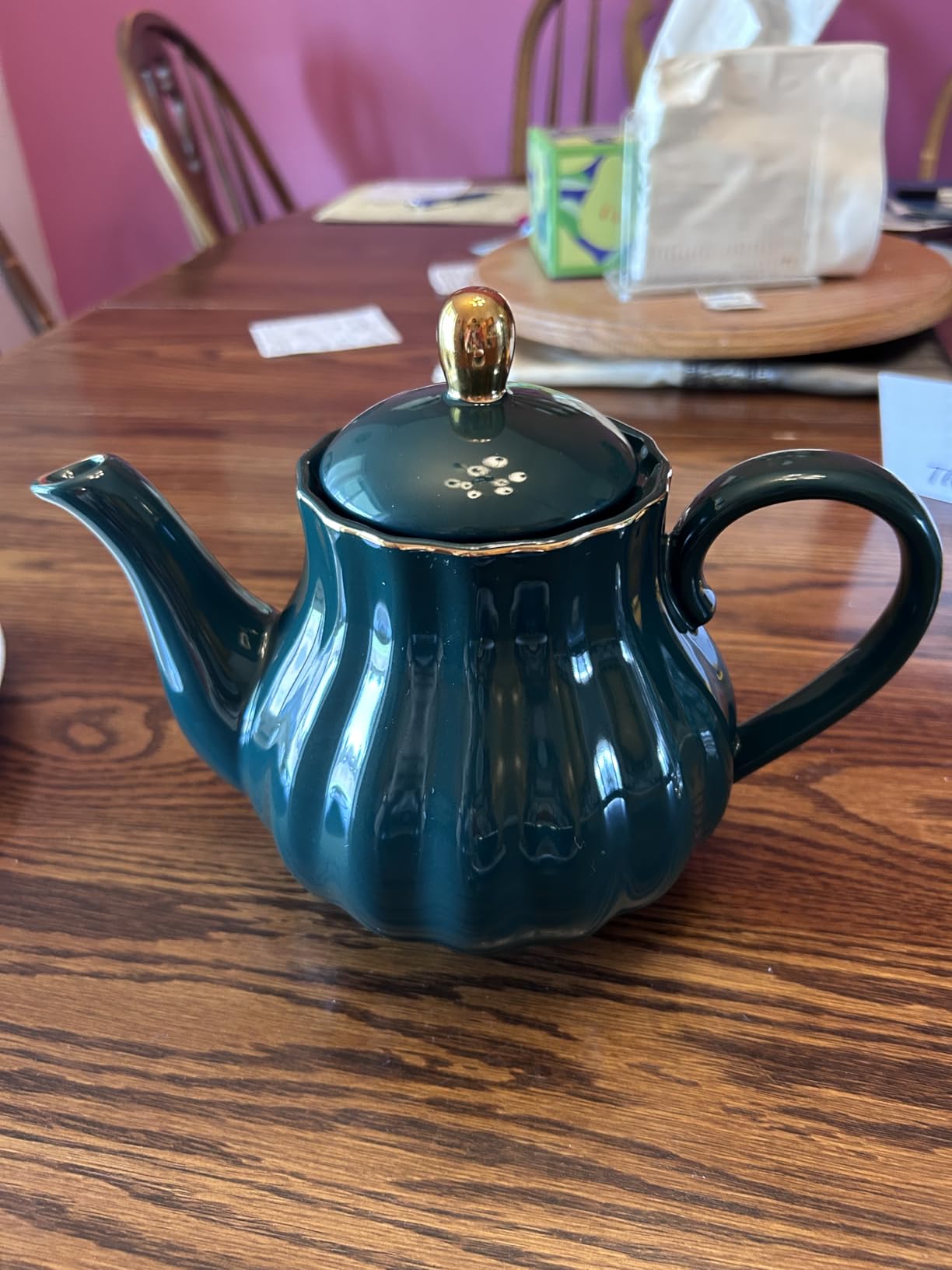 Sweejar 28FLOZ Royal Teapot with Infuser, Porcelain Tea Pot (White) | Ceramic Tea Pot with Removable Stainless Steel Infuser, Blooming & Loose Leaf Teapot customer photo 2