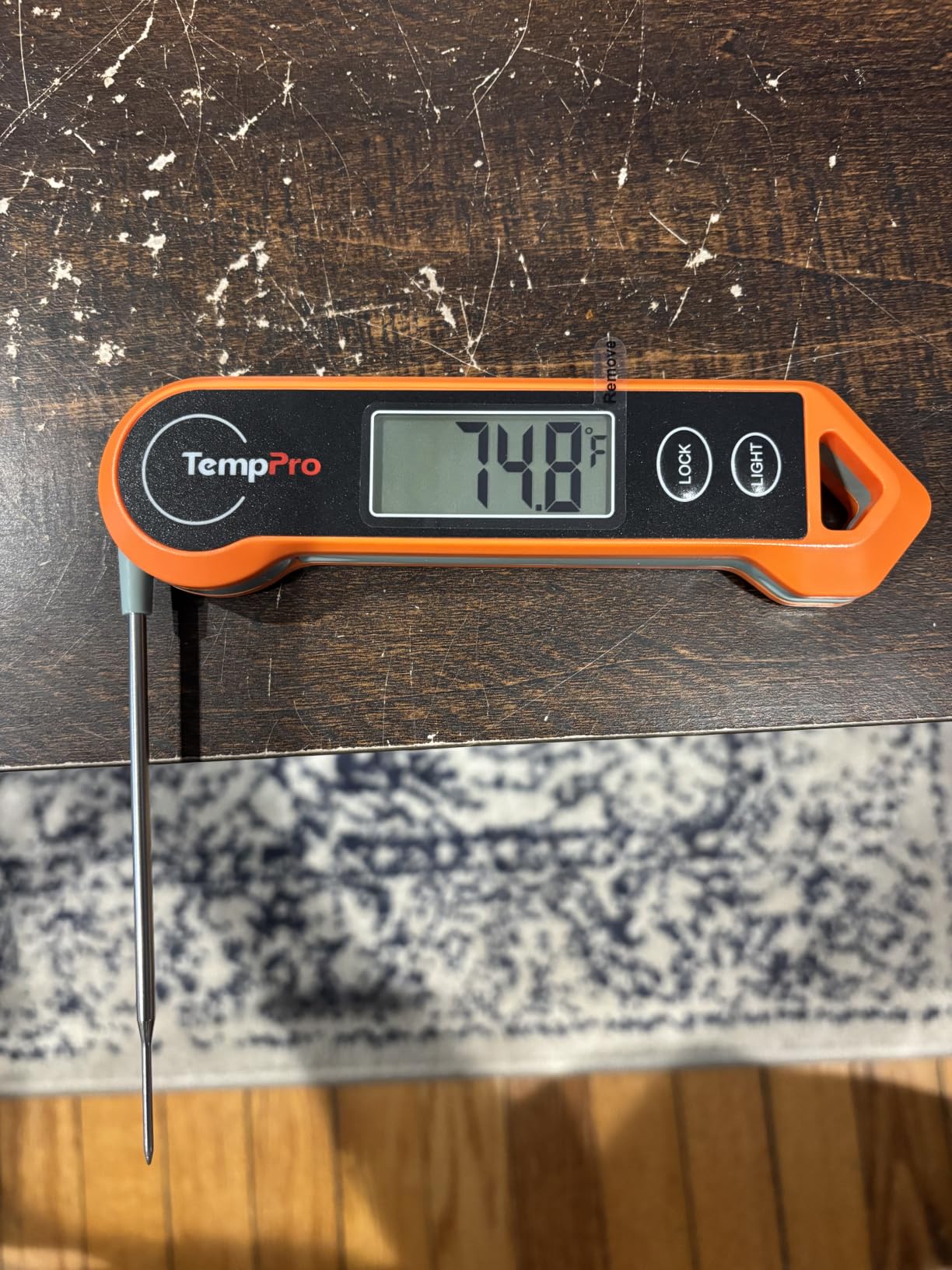 TempPro TP19H 1 Sec Digital Meat Thermometer for Cooking | Instant Read Food Thermometer with Motion Wake for BBQ Grill Oil Fry Candy, Gifts for Men Dad Husband customer photo 1