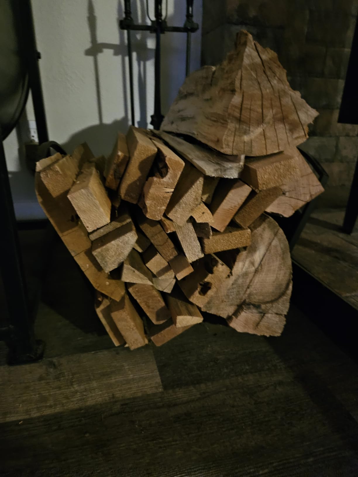 Fire Beauty Fireplace Log Holder Folding Firewood Rack, Stacking Rack, Storage Rack for Firewood, Indoor, Outdoor, Heavy Duty Steel | Foldable Frame For Space Saving, Durable Iron Construction, No Assembly Required For Fireplace Wood Storage customer photo 2
