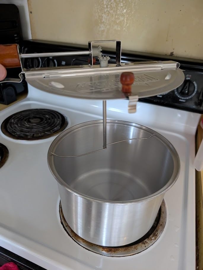 Original Whirley Pop Popcorn Maker - Wabash Valley Farms Stovetop Popper, Silver customer photo 2