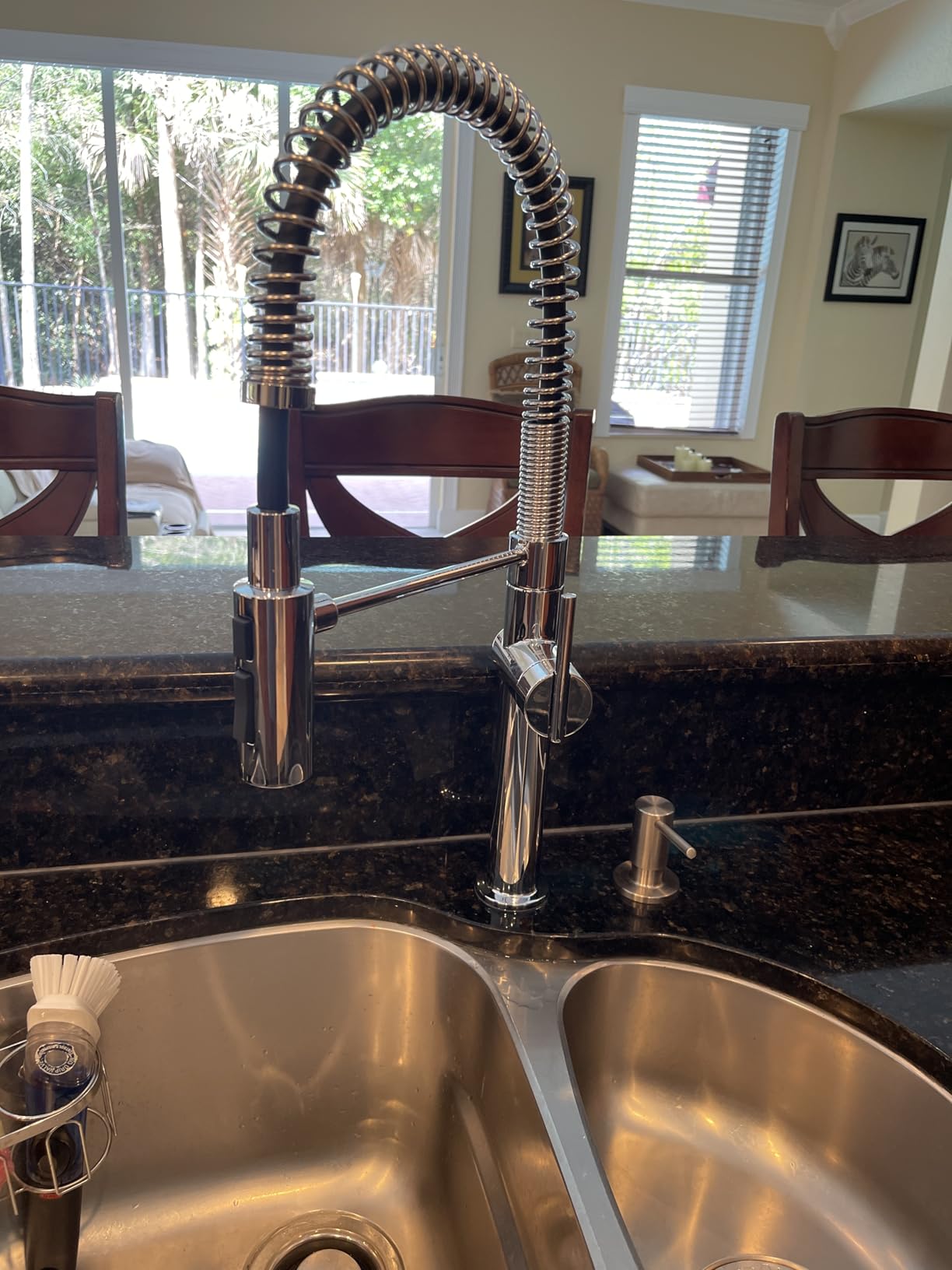 KOHLER 22973-VS Crue High-Arc Kitchen Faucet with Pull Down Spring Spout, Professional Pre-Rinse Kitchen Faucet, Commercial Faucet, Vibrant Stainless customer photo 2