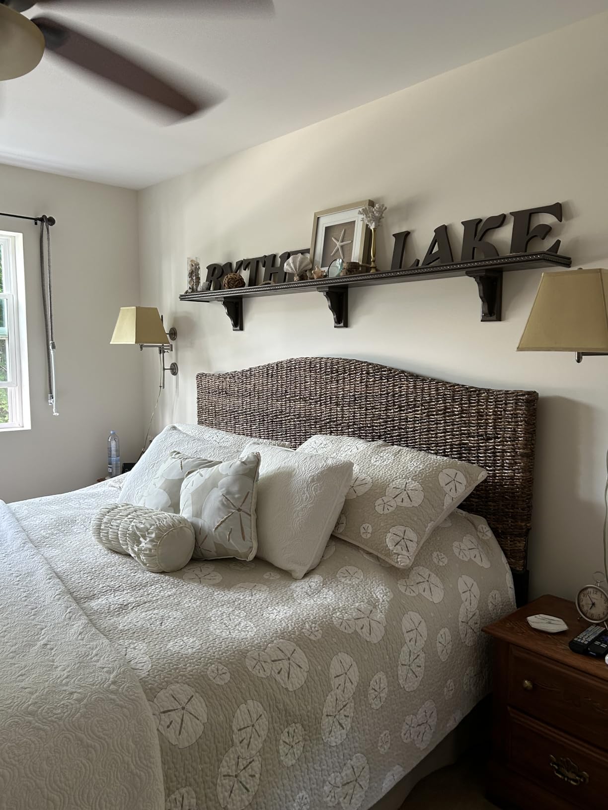 Crosley Furniture Serena Handwoven Natural Fiber Rattan Bed Headboard, Banana Leaf, Queen customer photo 2