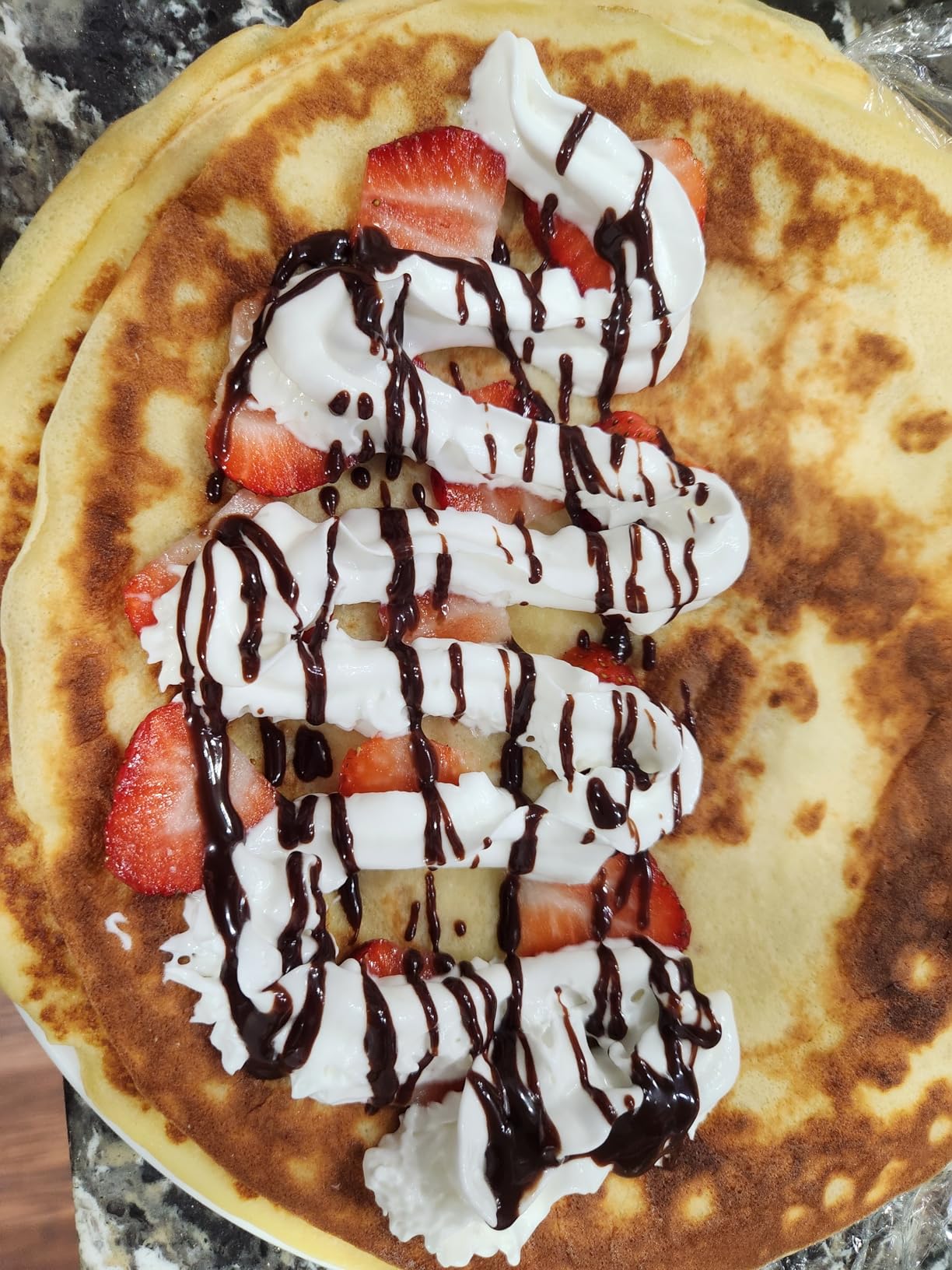 Health and Home Crepe Maker - 13 Inch Crepe Maker & Electric Griddle & Non-stick Pancake Maker-Crepe Pan (Silver-A) customer photo 1