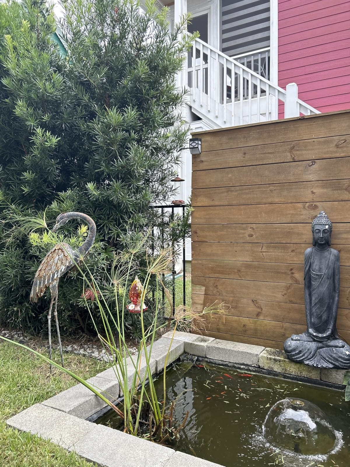 Kircust Garden Crane Statues Metal Heron Outdoor Statue 46 Inch | Standing Patina Decoy, Weather-Resistant and Rustless, Bird Yard Art for Patio Lawn Pond customer photo 2