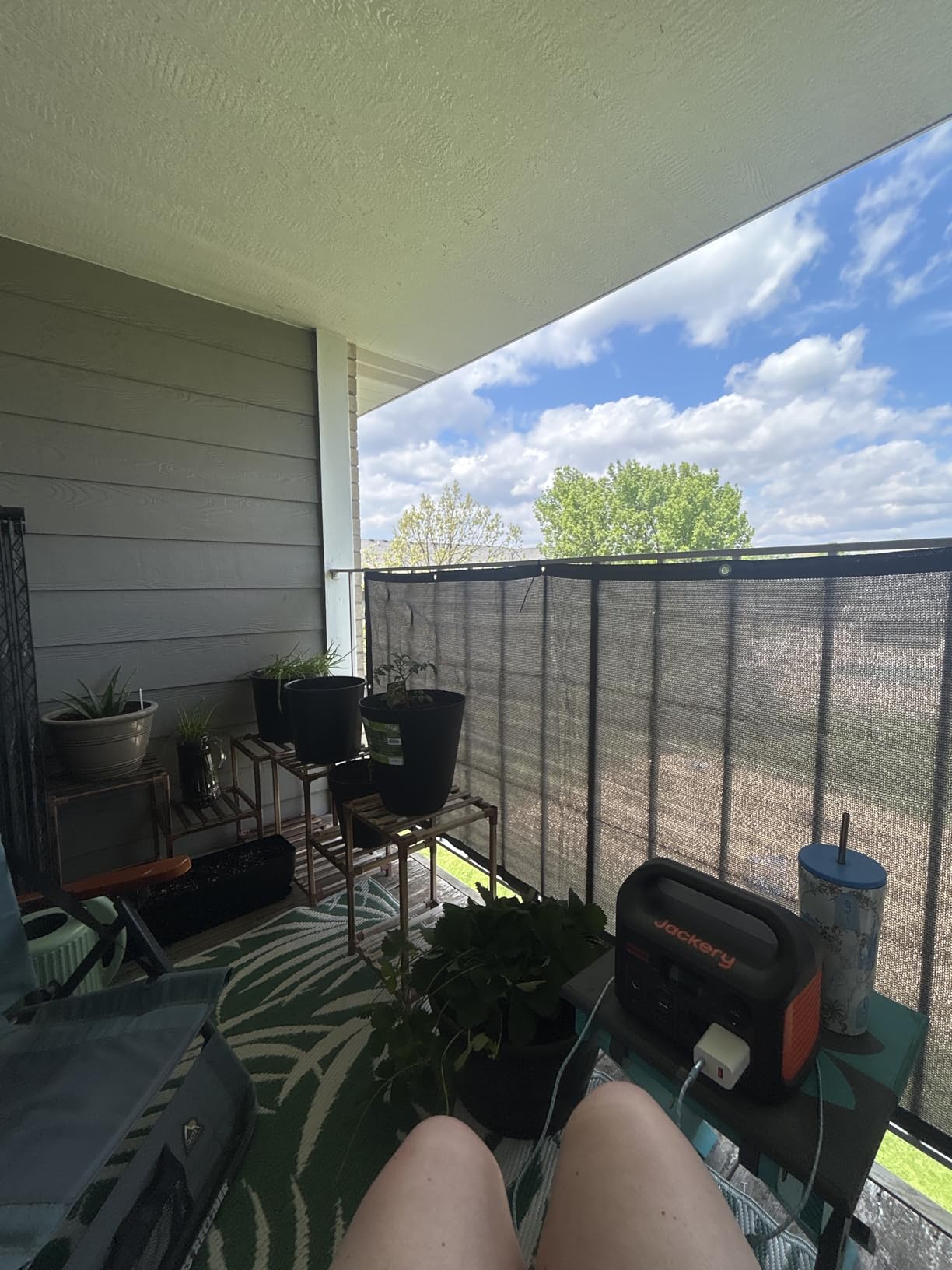 LOVE STORY 3' x 10' Balcony Privacy Screen Cover for Apartment, Dark Grey | HDPE Fabric, 95% UV Block, Fence Cover for Patio Deck, Railing Screen for Porch, Privacy Protective, Custom Size Available customer photo 1