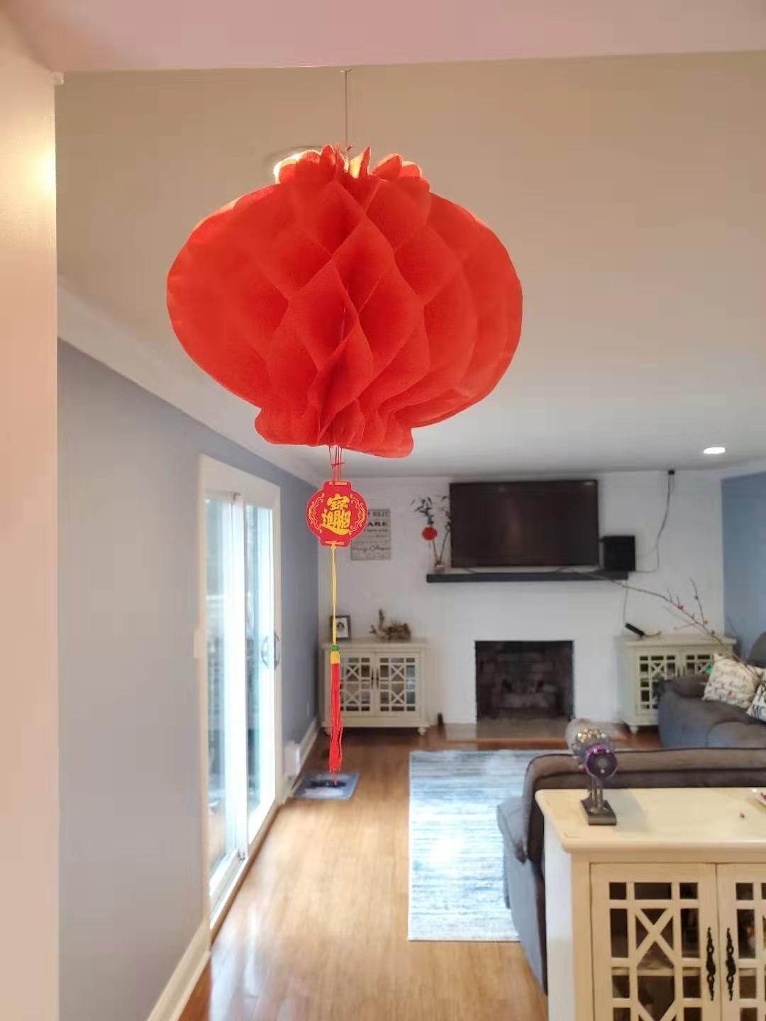 68PCS 2026 Chinese New Year Decorations - Year of The Horse Lunar New Year Decor with Chunlian Couplets Felt Hanging Ornaments Chinese Knots Red Lanterns Fu Character Window Stickers customer photo 1