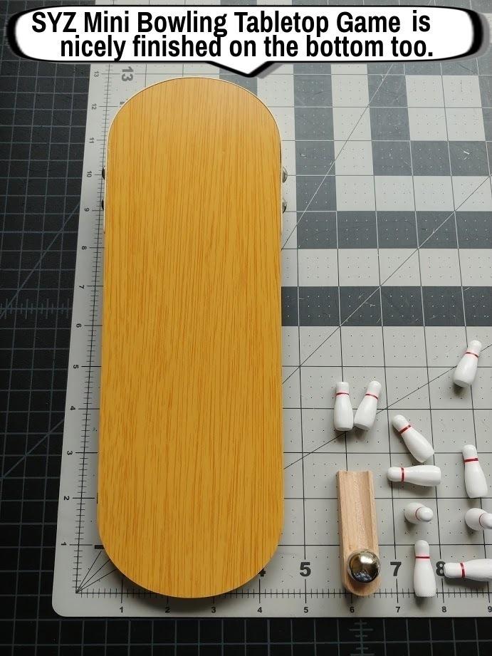 Table Top Mini Bowling Game Set-Tabletop Wooden Board Mini Arcade Desktop customer photo 2