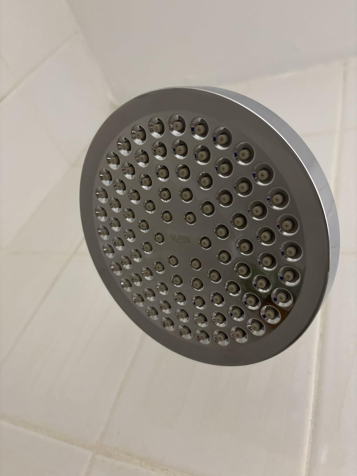 GURIN Shower Head - Premium Polished Chrome Finish - Rain Showerhead 6 Inch | High Pressure Shower Heads with Adjustable Angles, 90 Anti-Clog Nozzles, Tool-Free 1-Min Install customer photo 1