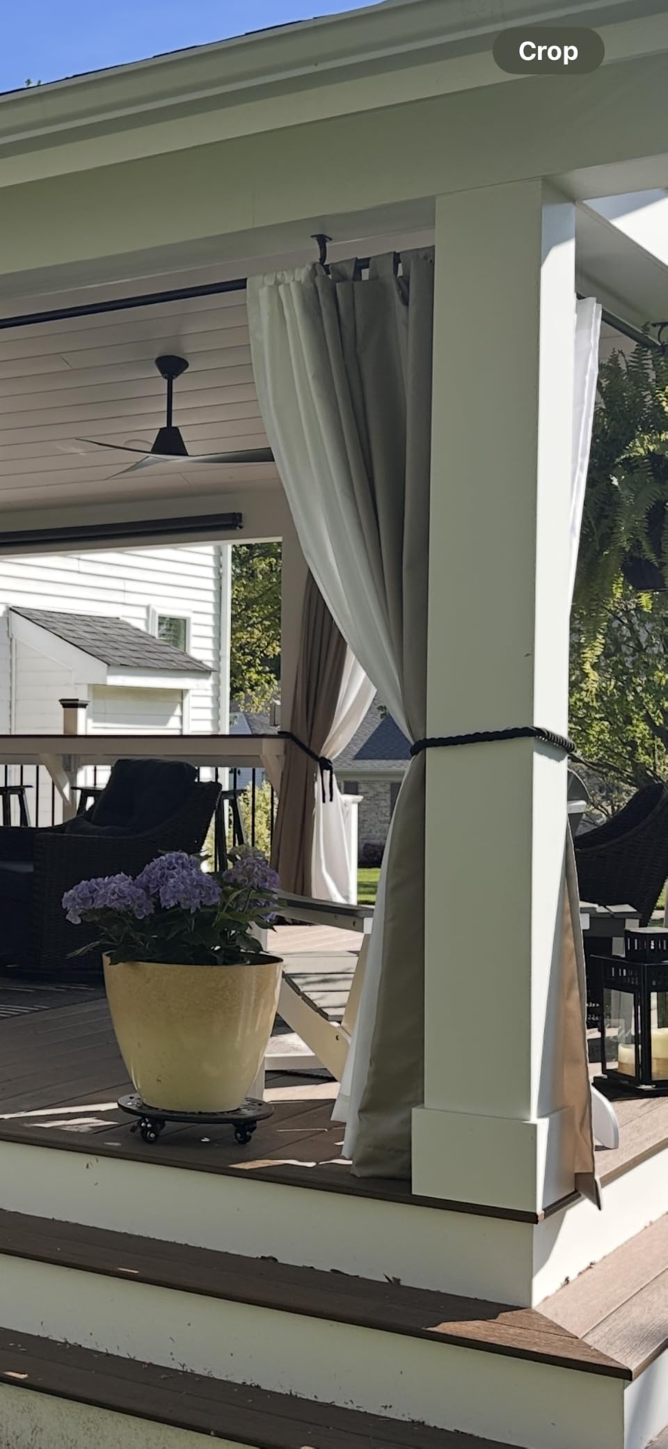 Exclusive Home Cabana Solid Indoor/Outdoor Light Filtering Hook-and-Loop Tab Top Curtain Panel Pair, 54