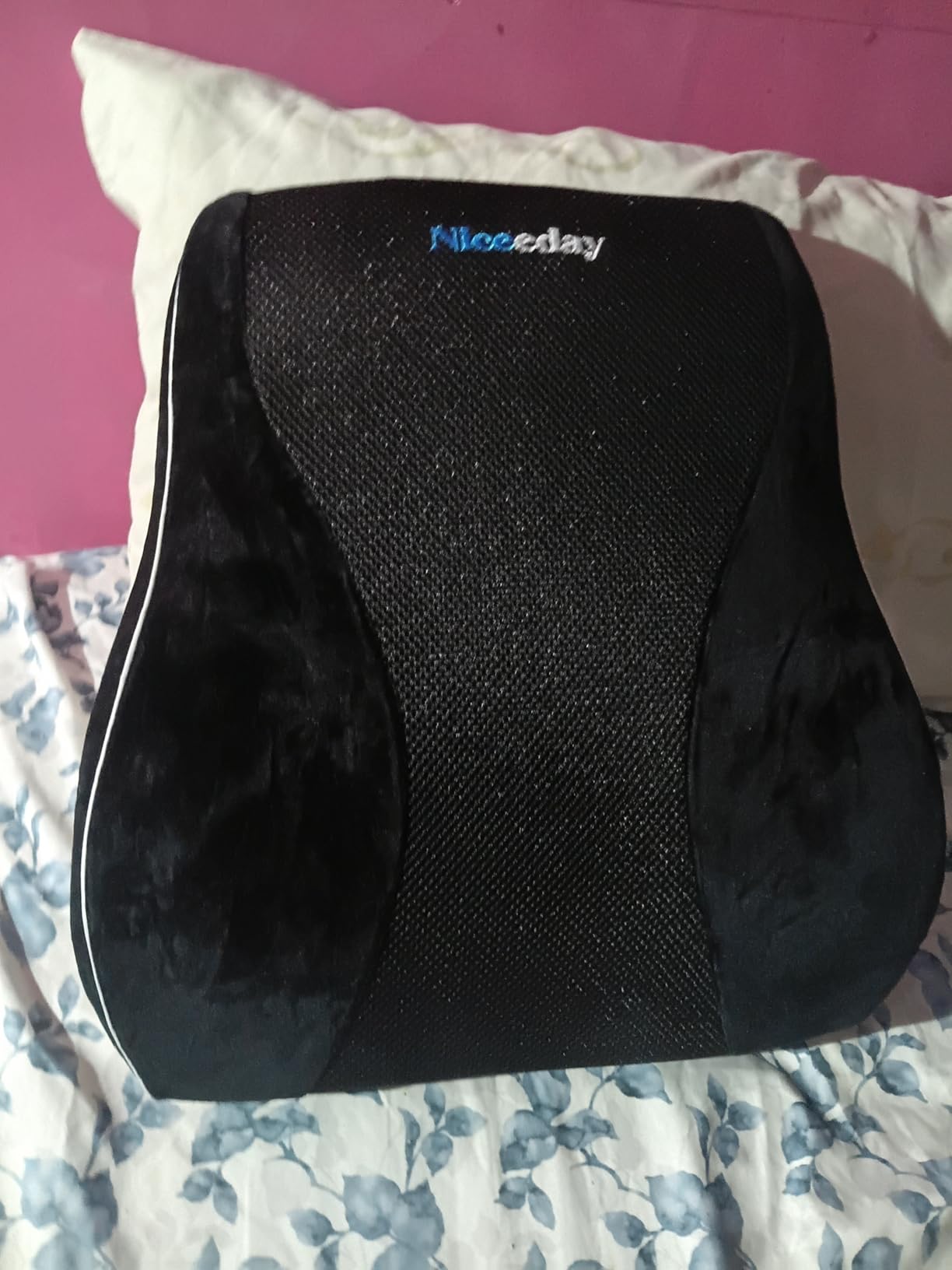 Niceeday Lumbar Support Pillow for Office Chair Car Back Support Pillow, Memory Foam Gaming Chair Desk Chair Back Cushion for Lower Back Pain Relief, Ergonomic Back Rest, Office Home Essentials customer photo 1