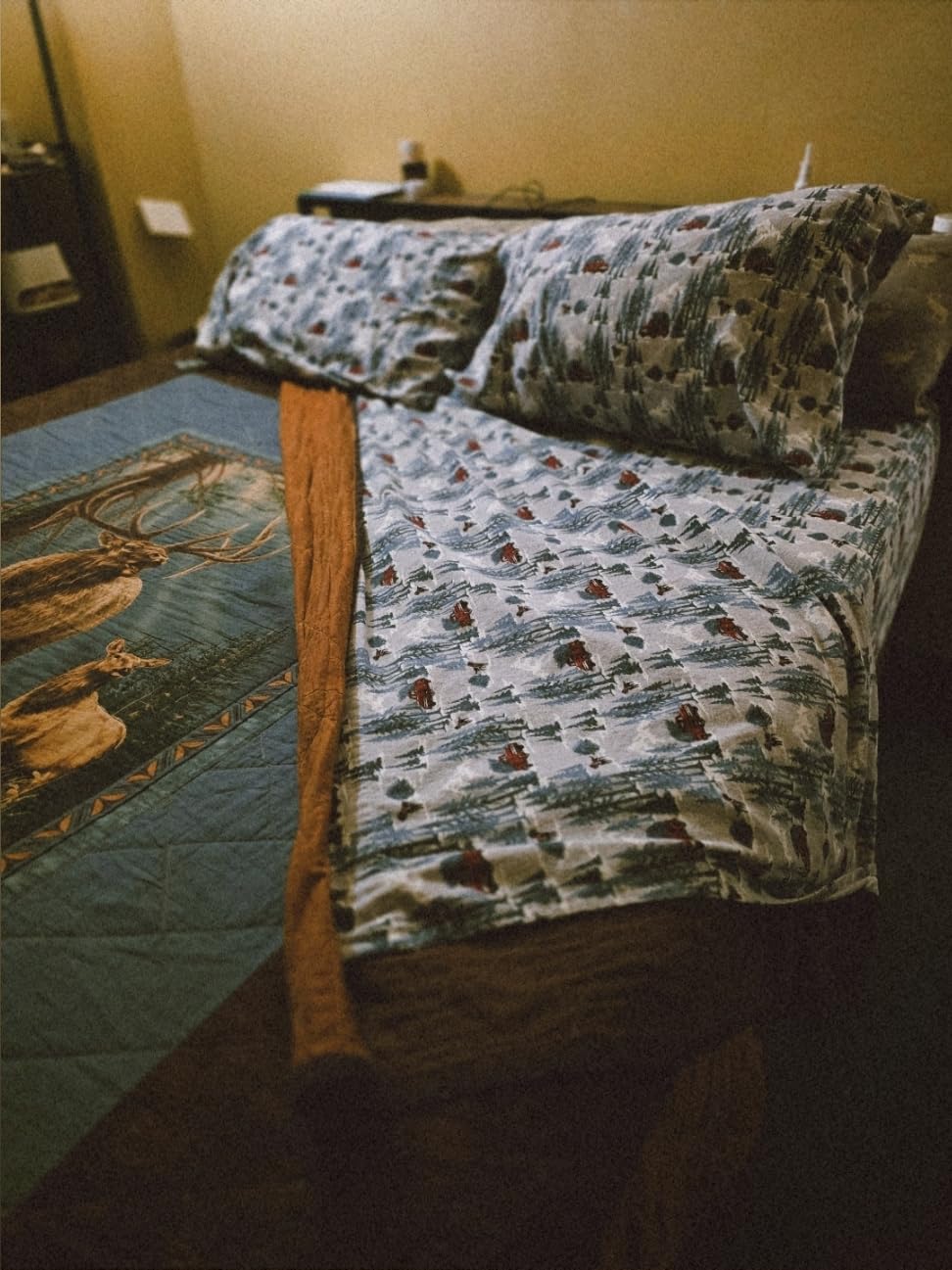 Eddie Bauer - Flannel Sheets Queen Size, Anti-Pilling & Wrinkle Resistant Cotton, Touchably Soft for All-Season Comfort - Bed Sheets with Matching Pillowcases & Fitted Sheet (Tree Farm Light Blue) customer photo 2