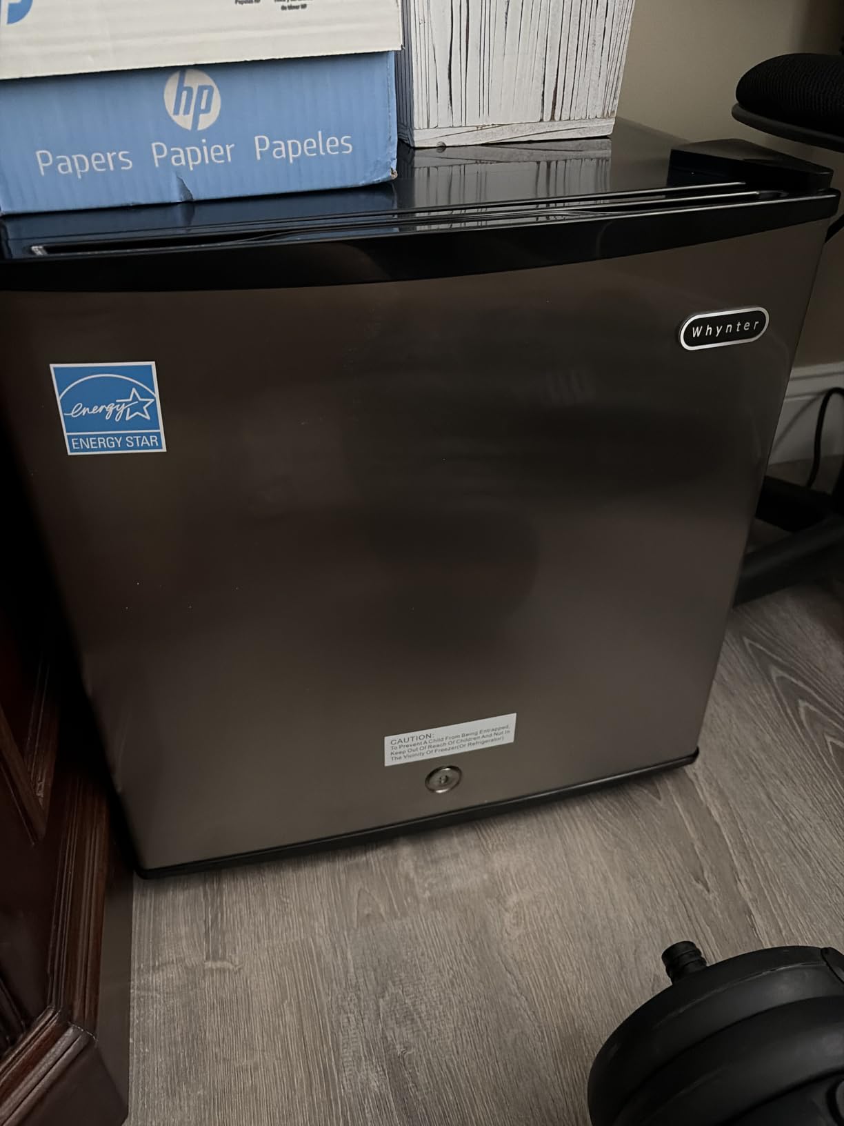 Whynter Upright Freezer/Fridge Convertible 3 Cu Ft Energy Star, CUF-301SS | Adjustable Thermostat and Security Lock, Energy Star Rated, Reversible Door customer photo 1