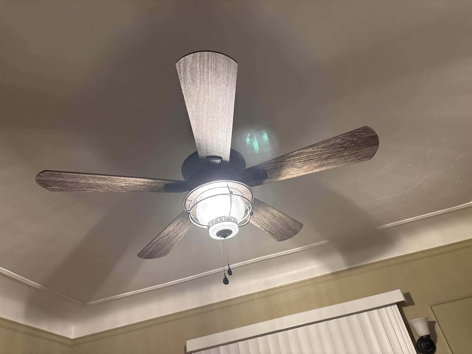 Harbor Breeze Merrimack II 52-in Matte Bronze LED Indoor/Outdoor Ceiling Fan with Light Kit (5-Blade) customer photo 2
