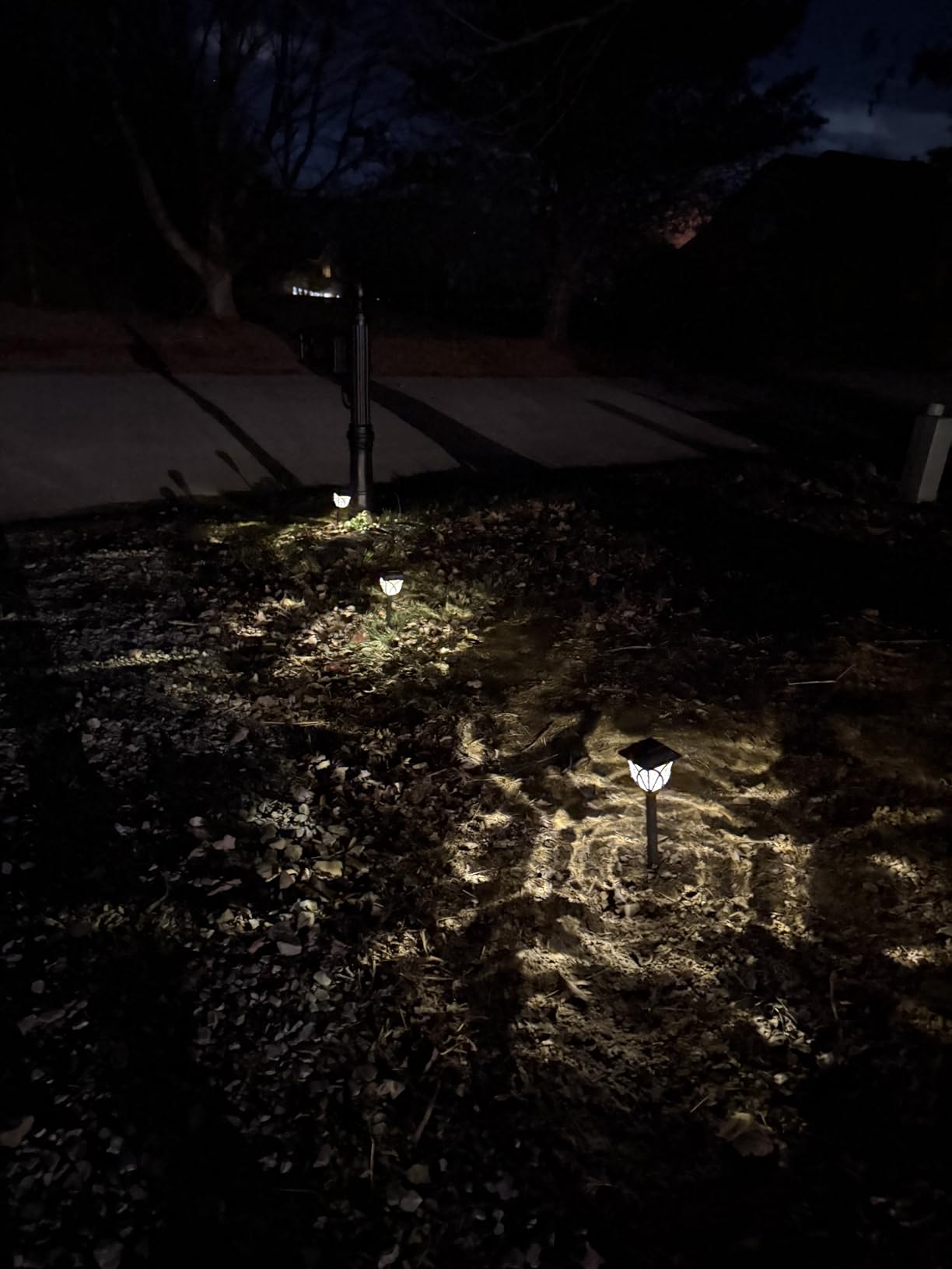 GIGALUMI 6 Pack Solar Lights Outdoor Waterproof, LED Solar Garden Lights | Outdoor Decorations, Garden Decor for Yard, Patio, Landscape, Planter, Walkway (Warm White) customer photo 2