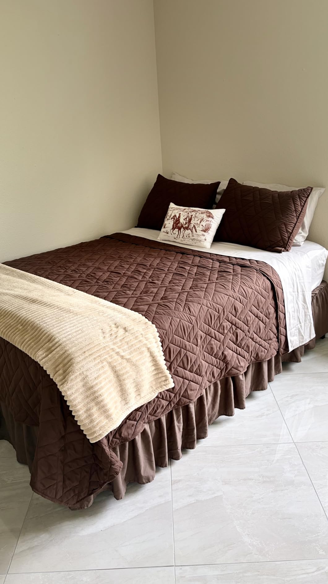 HORIMOTE HOME Quilt Set Queen Size Navy Blue, Classic Geometric Diamond Stitched Pattern, Ultra Soft Microfiber Lightweight Bedding Bedspread Coverlet for All Season with 1 Quilt 2 Pillow Shams customer photo 2