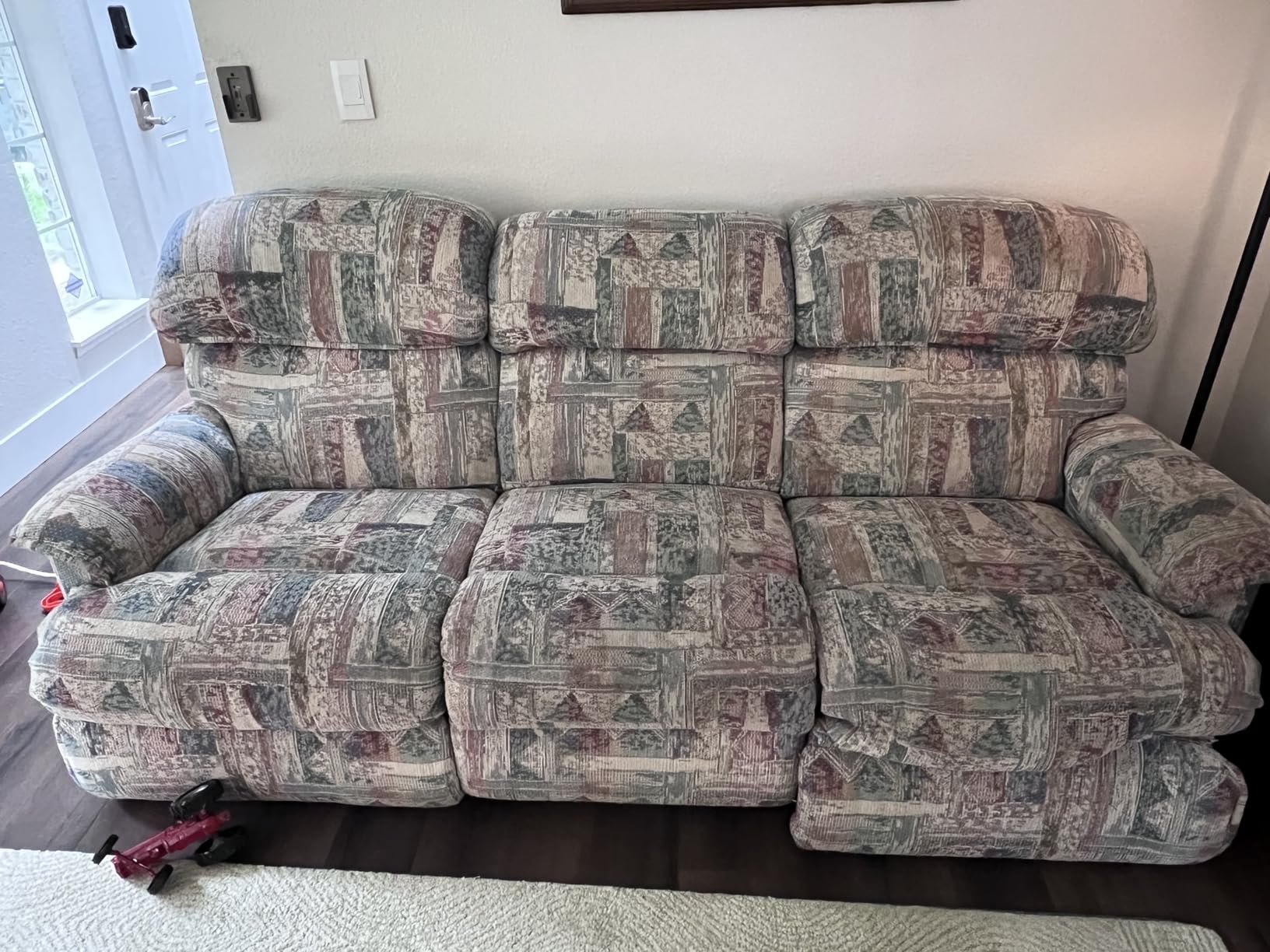 YEMYHOM 4 Pieces Stretch Recliner Slipcover Latest Jacquard Recliner Chair Cover with Side Pocket Anti-Slip Fitted Recliner Cover Couch Furniture Protector with Elastic Bottom (Recliner, Light Gray) customer photo 2
