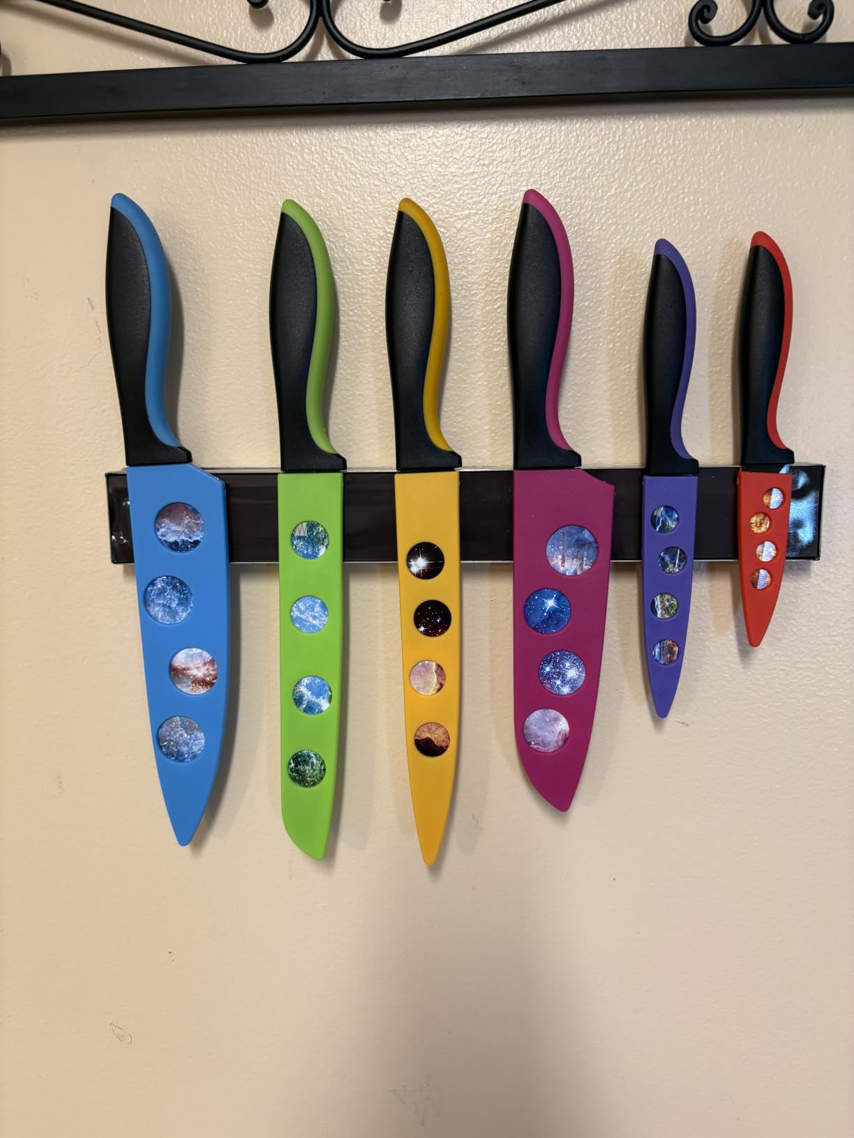 CHEF'S VISION Masterpiece Knife Set, 6-Piece Stainless Steel Kitchen Knives | Colorful Knife Set with Artistic Designs-A Beautiful, Unique Kitchen Gift for Artists, Art Lovers, Women, Cooks and Bakers customer photo 2