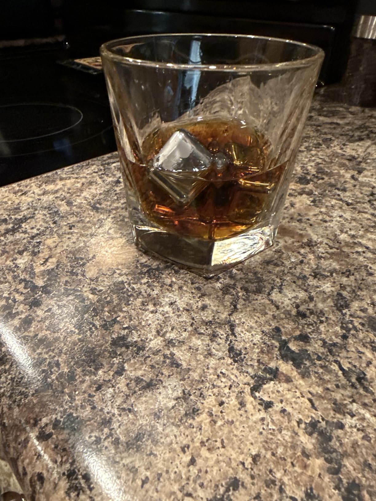 16 Pack Reusable Stainless Steel Ice Cubes for Drinks - Metal Whiskey Stones, High Cooling Technology, for Whiskey, Vodka, Liqueurs, Wine, Beverage Juice or Soda, Pack of 16 customer photo 2