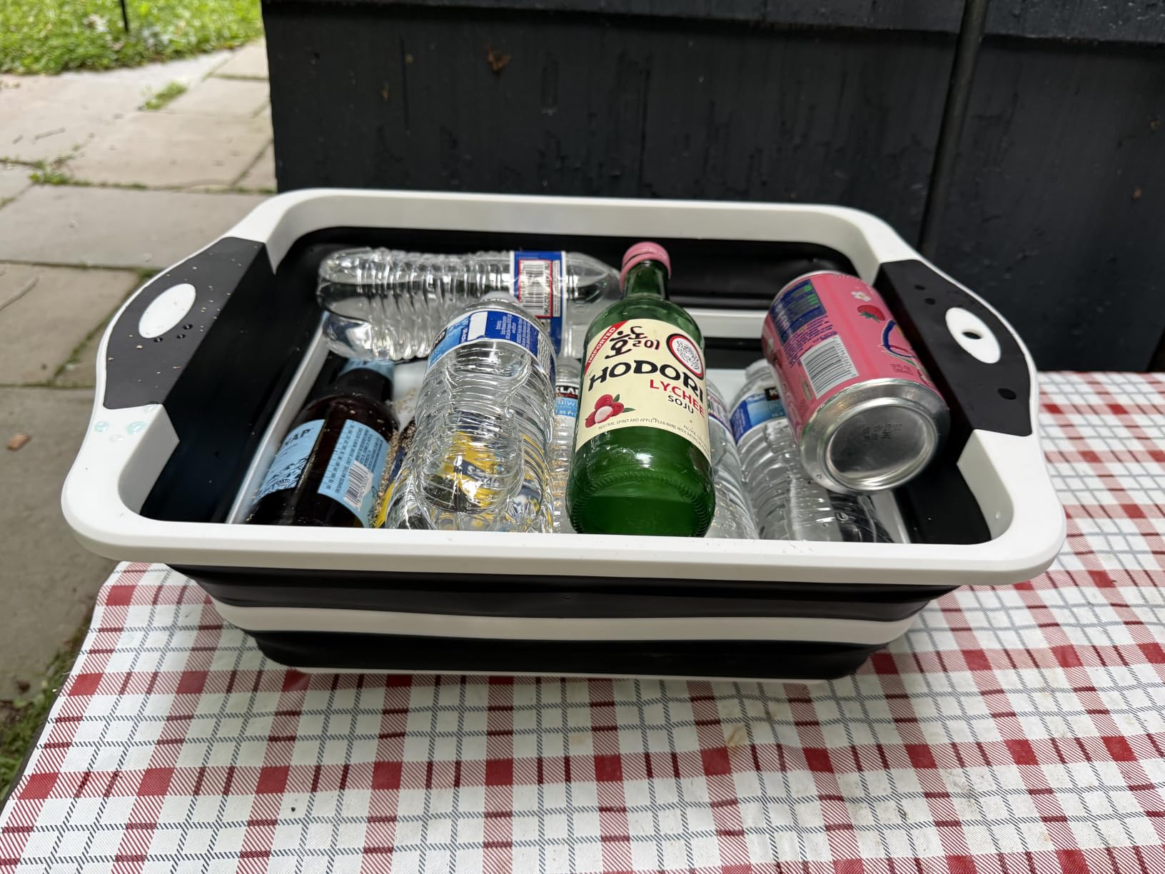 HI NINGER BBQ Prep Tub with Lid, Collapsible Camping Sink with Colander, Cutting Board & Knife Set for Grilling, Smoking & Outdoor Cooking, Collapsible Wash Basin for RV Camping Essentials customer photo 1