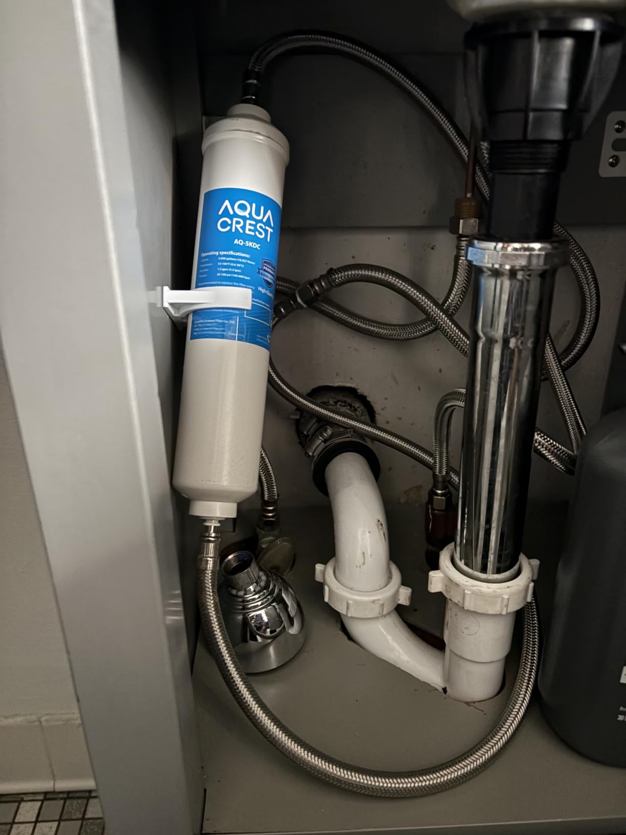 AQUA CREST 5KDC Under Sink Water Filter System | Reduces PFAS, PFOA/PFOS, Chlorine, Direct Connect, NSF/ANSI Tested, 5K Gallons customer photo 2