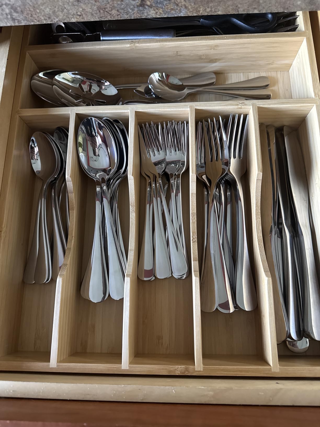 Silverware Set for 8, 40 Piece Stainless Steel Flatware Utensil Cutlery Set | Heavy Duty Steak Knife Fork and Spoon, Dishwasher Safe, Gift Package for Wedding Housewarming customer photo 2
