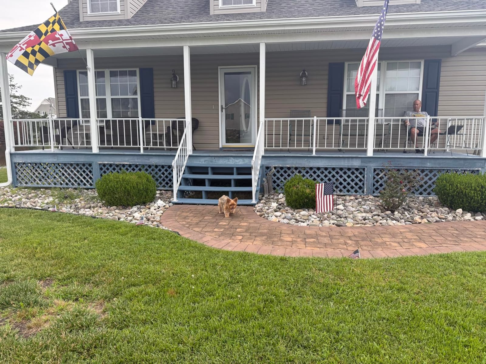 American Flag USA Garden Flag 12 x 18 - Patriotic Double Sided Small Flags for Yard customer photo 2